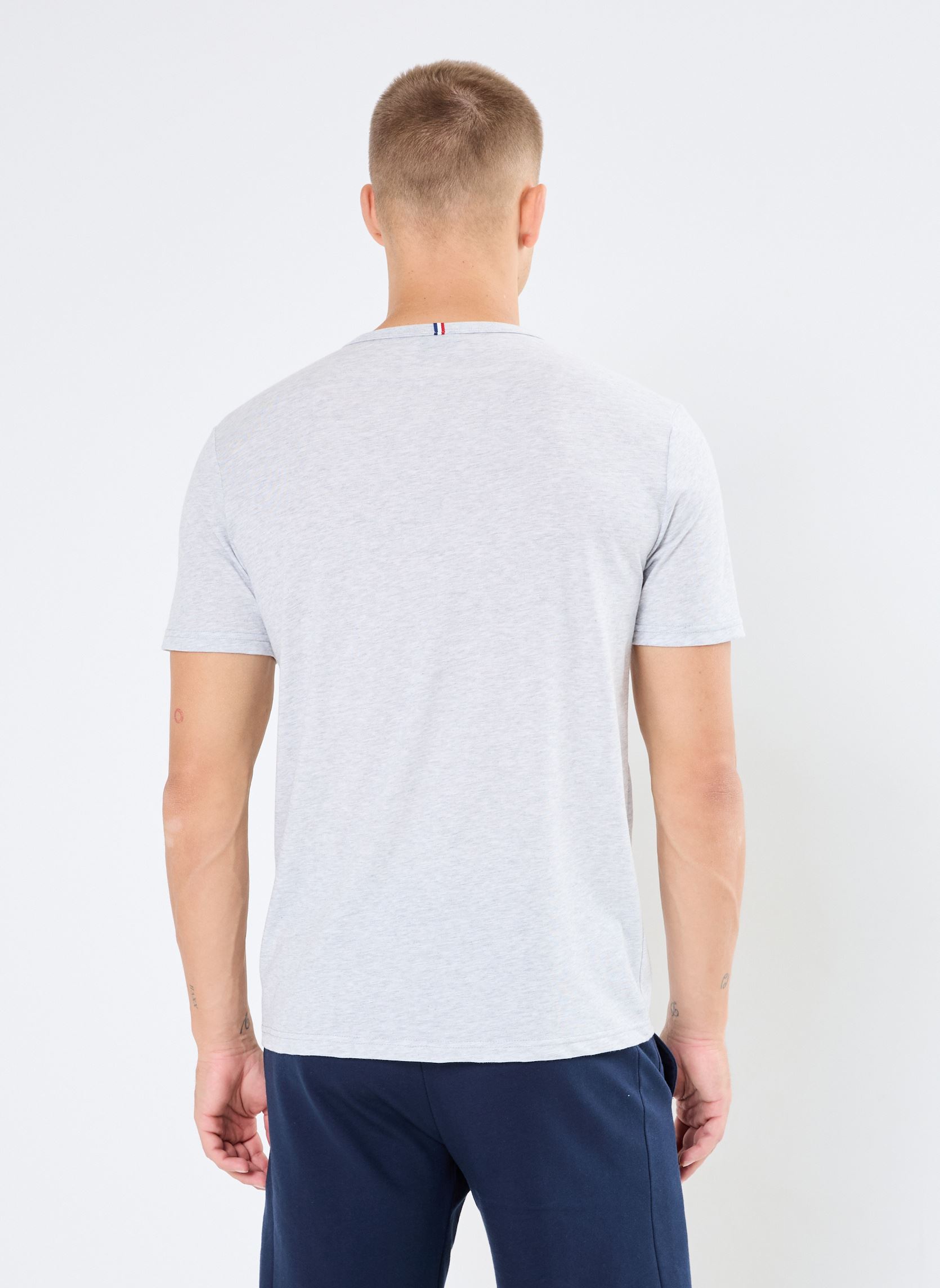 Tee-shirts ESS Tee SS N°2 M homme gris Le Coq Sportif Tee-shirts ESS Tee SS N°2 M homme gris Gris Chiné Clair