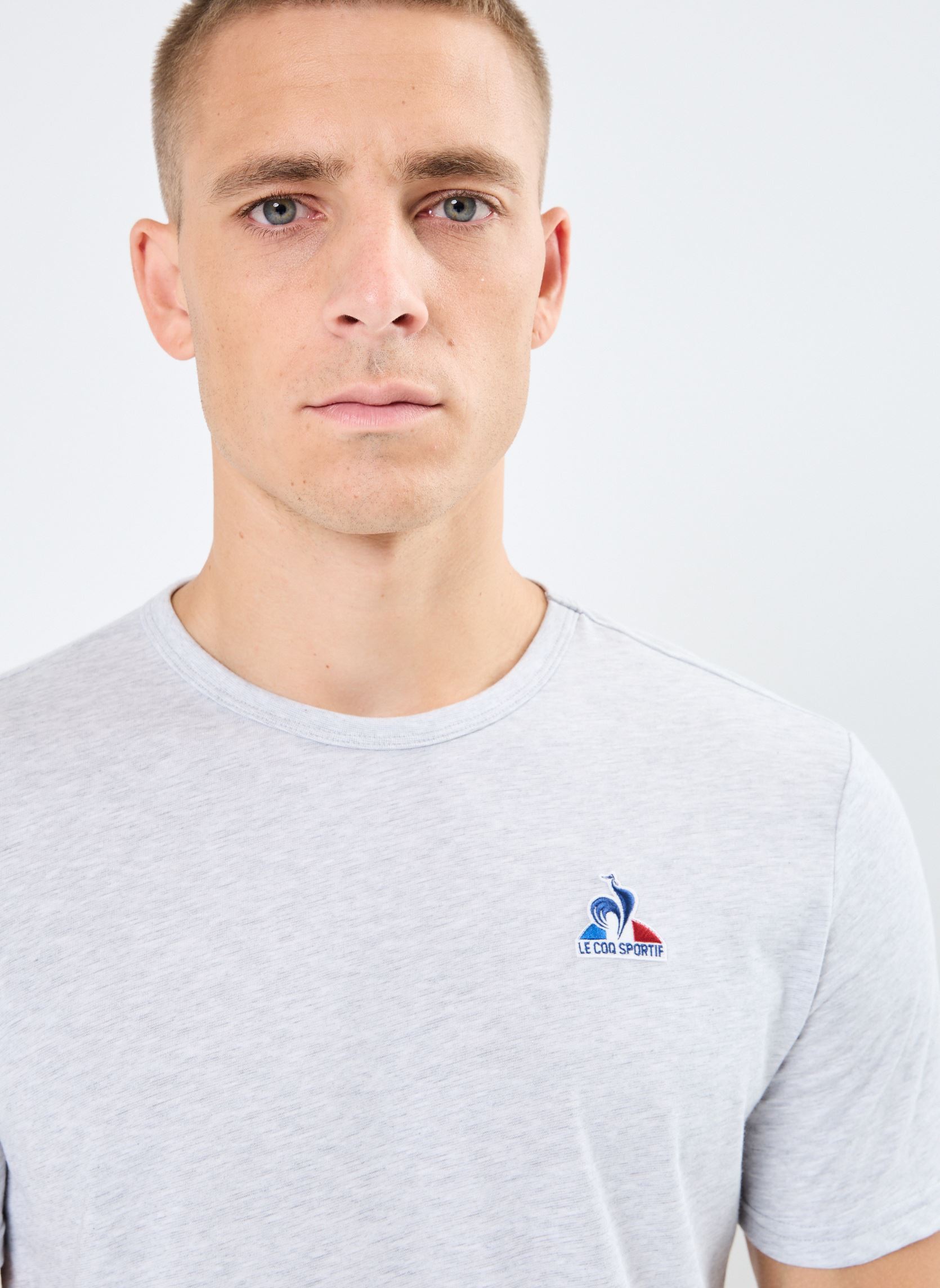 Tee-shirts ESS Tee SS N°2 M homme gris Le Coq Sportif Tee-shirts ESS Tee SS N°2 M homme gris Gris Chiné Clair
