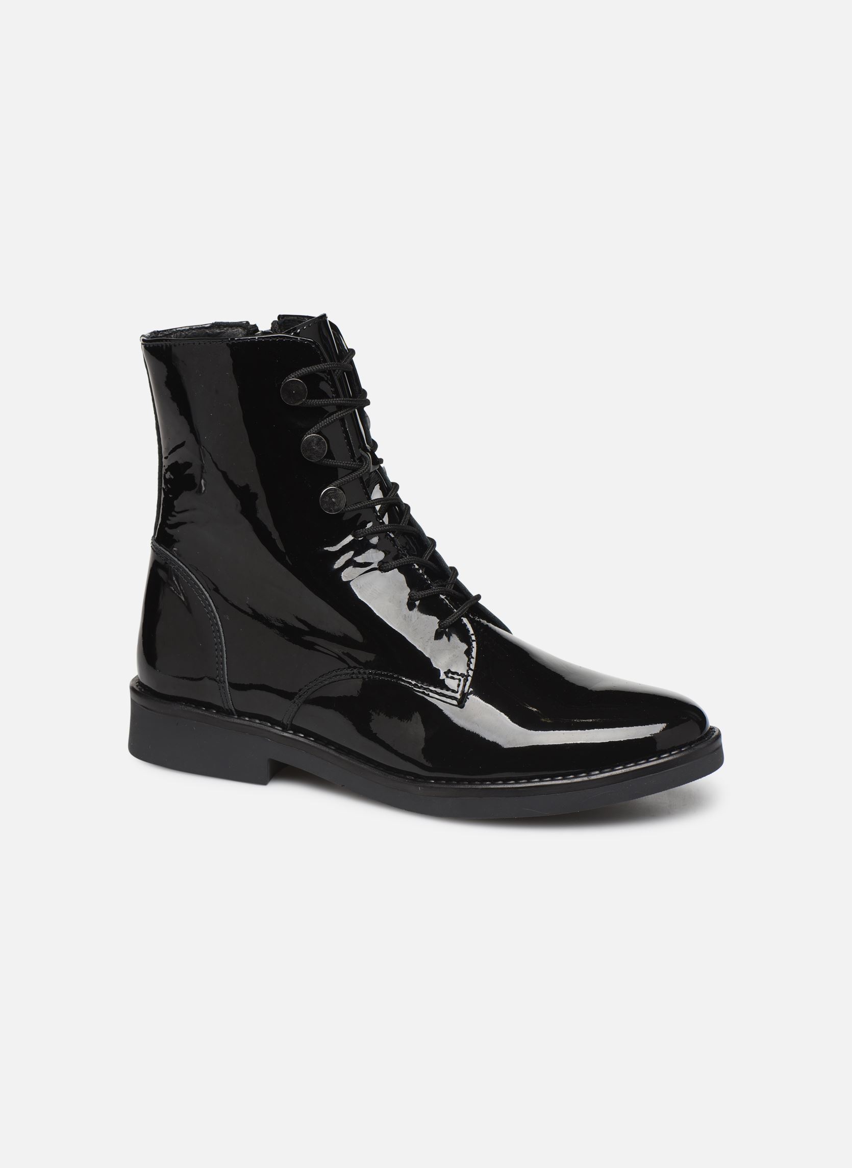 Bottines à lacets Atria femme noir Georgia Rose Bottines à lacets Atria femme noir Cuir noir