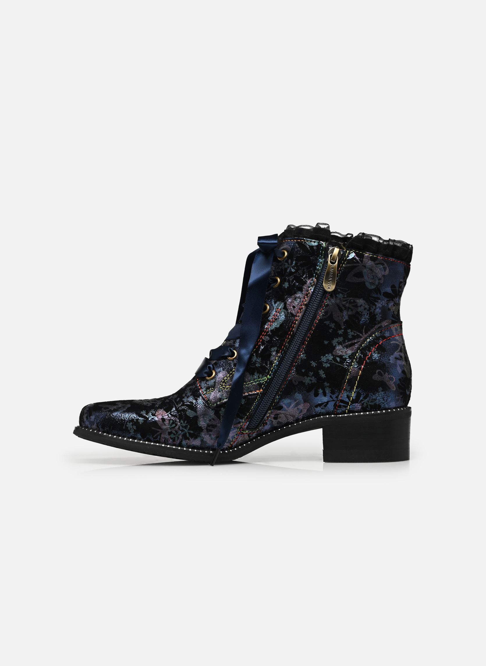 Bottines à lacets EMCMAO 05 femme bleu Laura Vita Bottines à lacets EMCMAO 05 femme bleu COBALT