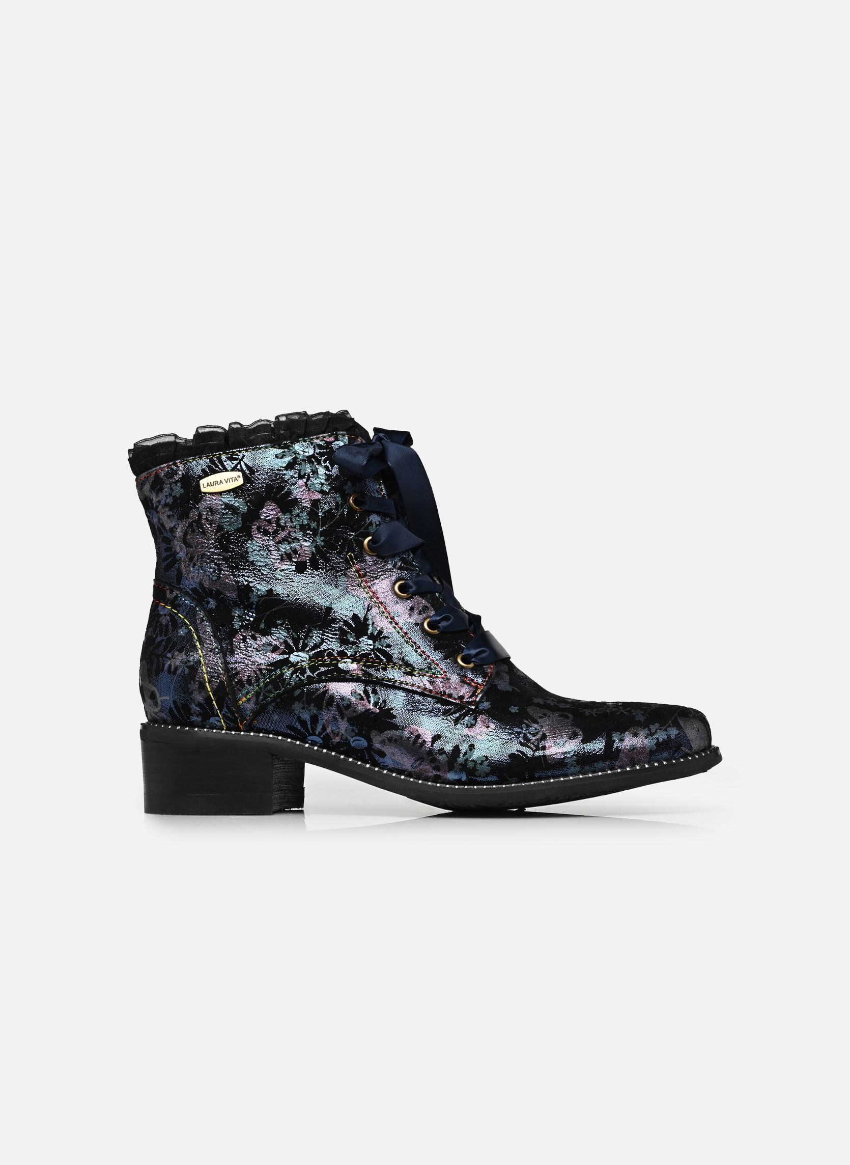 Bottines à lacets EMCMAO 05 femme bleu Laura Vita Bottines à lacets EMCMAO 05 femme bleu COBALT