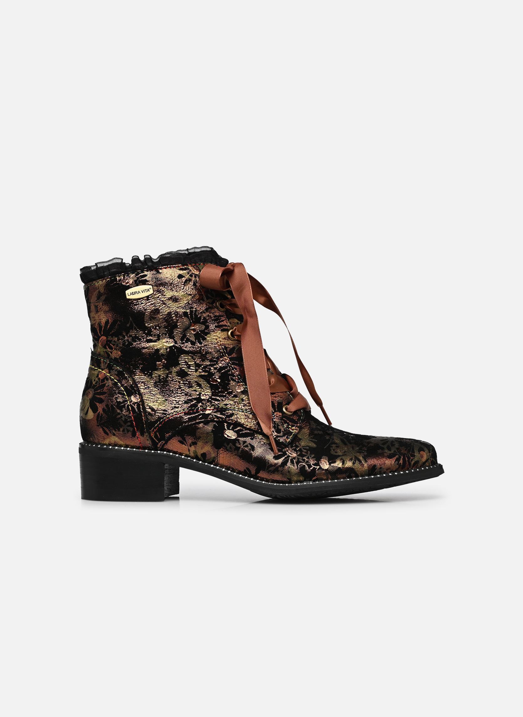 Bottines à lacets EMCMAO 05 femme or et bronze Laura Vita Bottines à lacets EMCMAO 05 femme or et bronze OR
