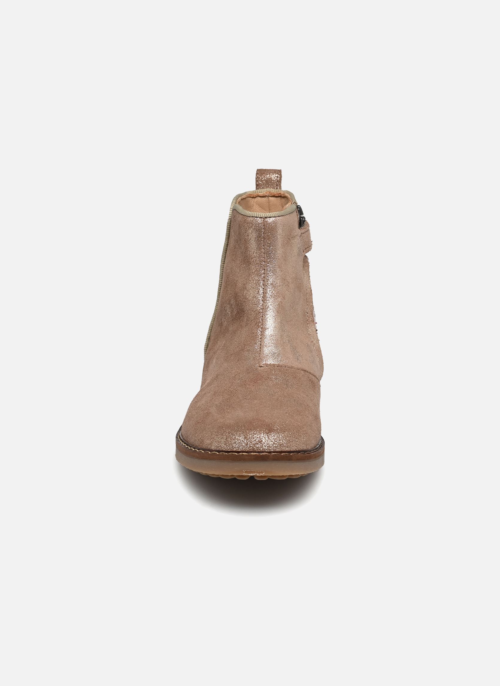 Bottines Trip back fille beige Pom d Api Bottines Trip back fille beige BEIGE PLATINE