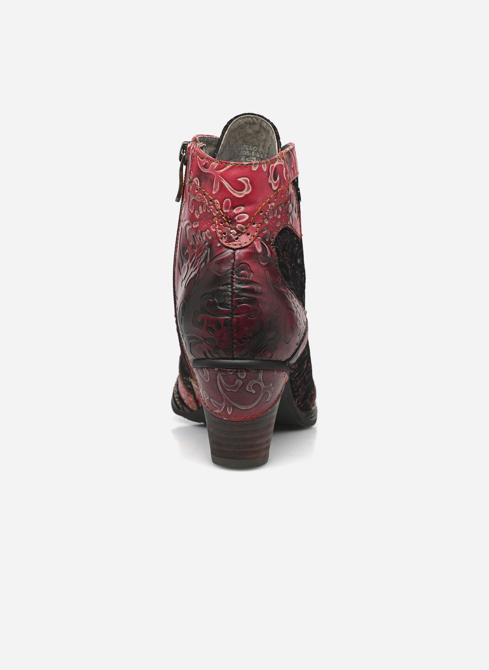 Bottines à lacets ALCIZEEO 01 femme rouge Laura Vita Bottines à lacets ALCIZEEO 01 femme rouge Cerise