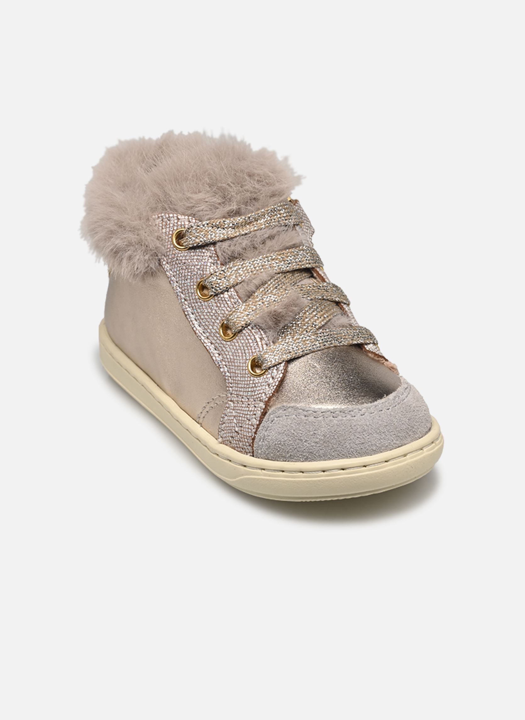 Schuhe für die ersten Schritte Bouba Zip Hair mädchen gold und bronze Shoo Pom Schuhe für die ersten Schritte Bouba Zip Hair mädchen gold und bronze LIGHT BRONZE-TAUPE