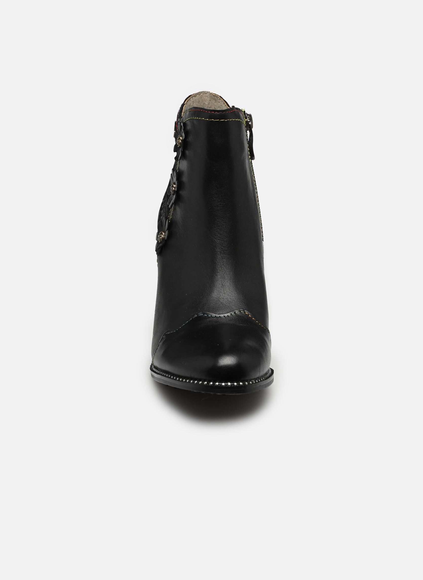 Niedrige Ankle Boots ALBANE 198 damen schwarz Laura Vita Niedrige Ankle Boots ALBANE 198 damen schwarz CHARBON