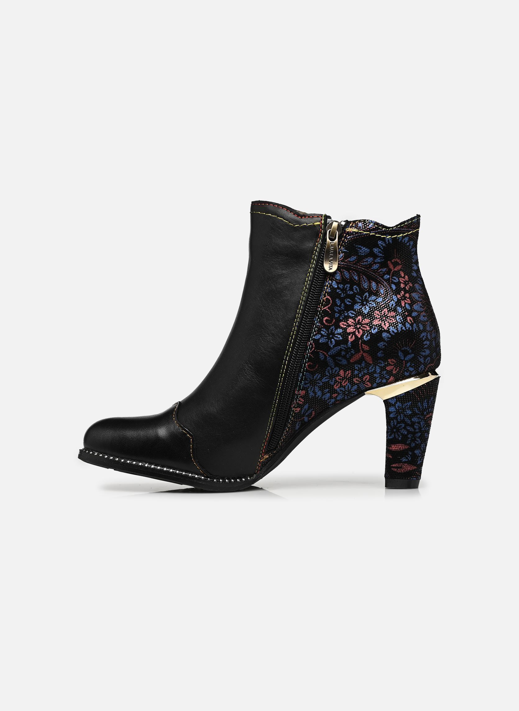 Niedrige Ankle Boots ALBANE 198 damen schwarz Laura Vita Niedrige Ankle Boots ALBANE 198 damen schwarz CHARBON