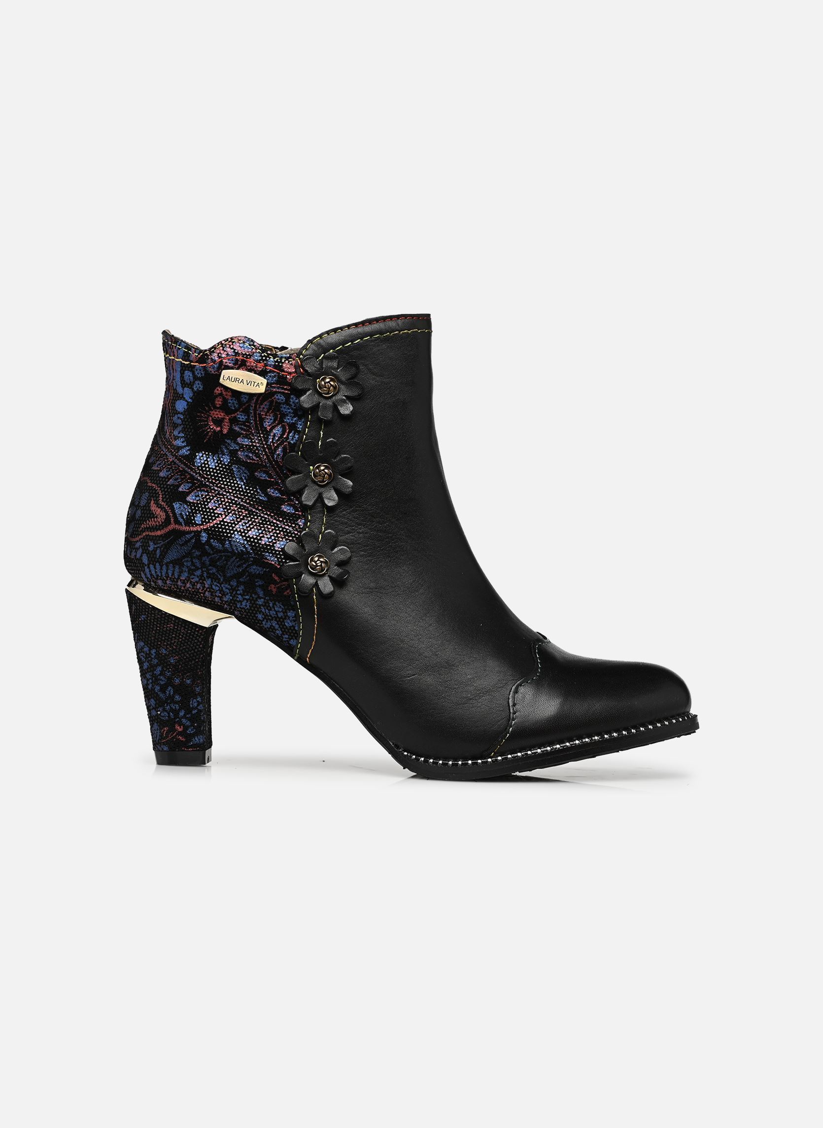 Niedrige Ankle Boots ALBANE 198 damen schwarz Laura Vita Niedrige Ankle Boots ALBANE 198 damen schwarz CHARBON