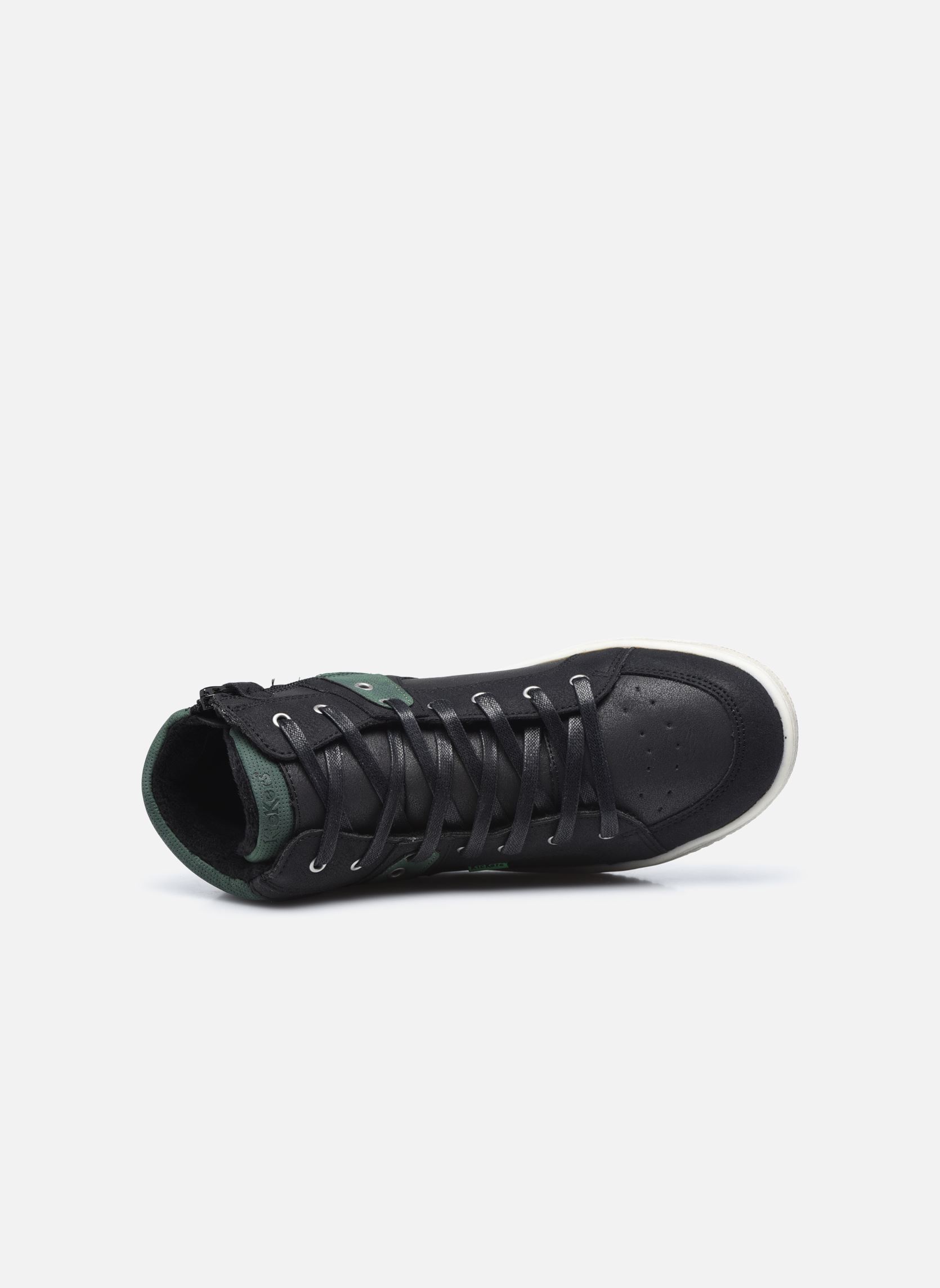 Baskets hautes Lowell garçon noir Kickers Baskets hautes Lowell garçon noir NOIR VERT