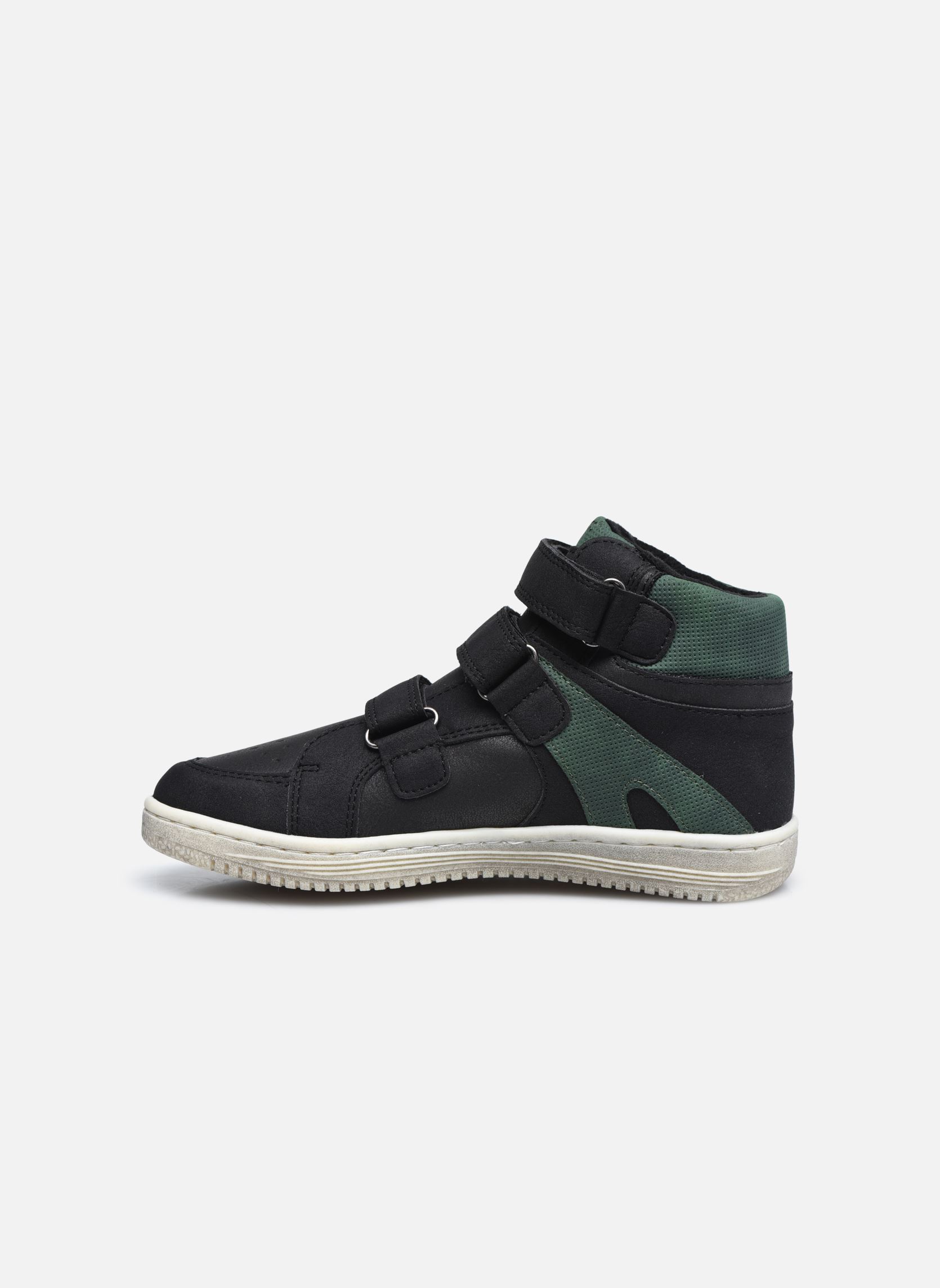 Baskets hautes Lohan garçon noir Kickers Baskets hautes Lohan garçon noir NOIR VERT