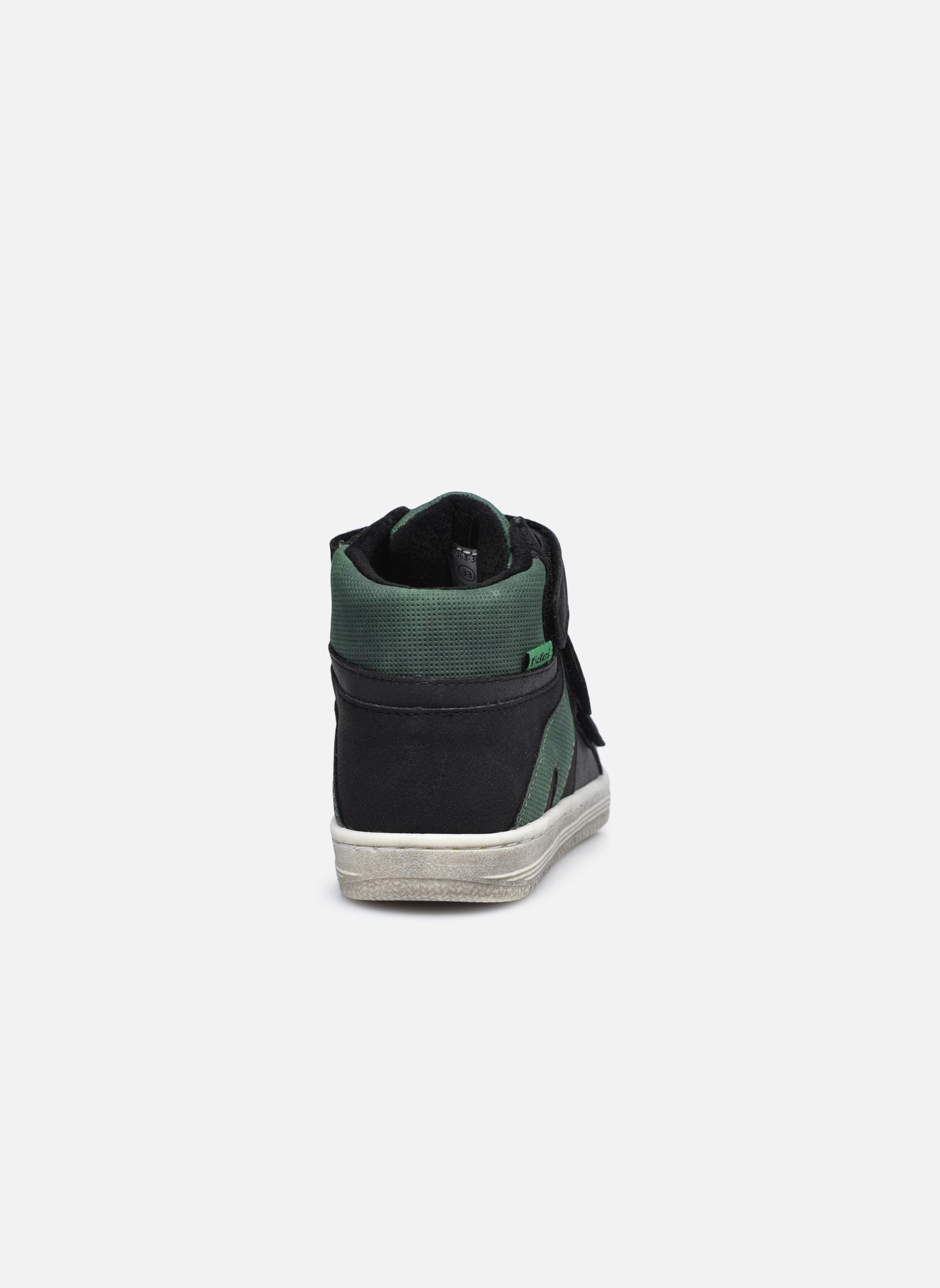 Baskets hautes Lohan garçon noir Kickers Baskets hautes Lohan garçon noir NOIR VERT