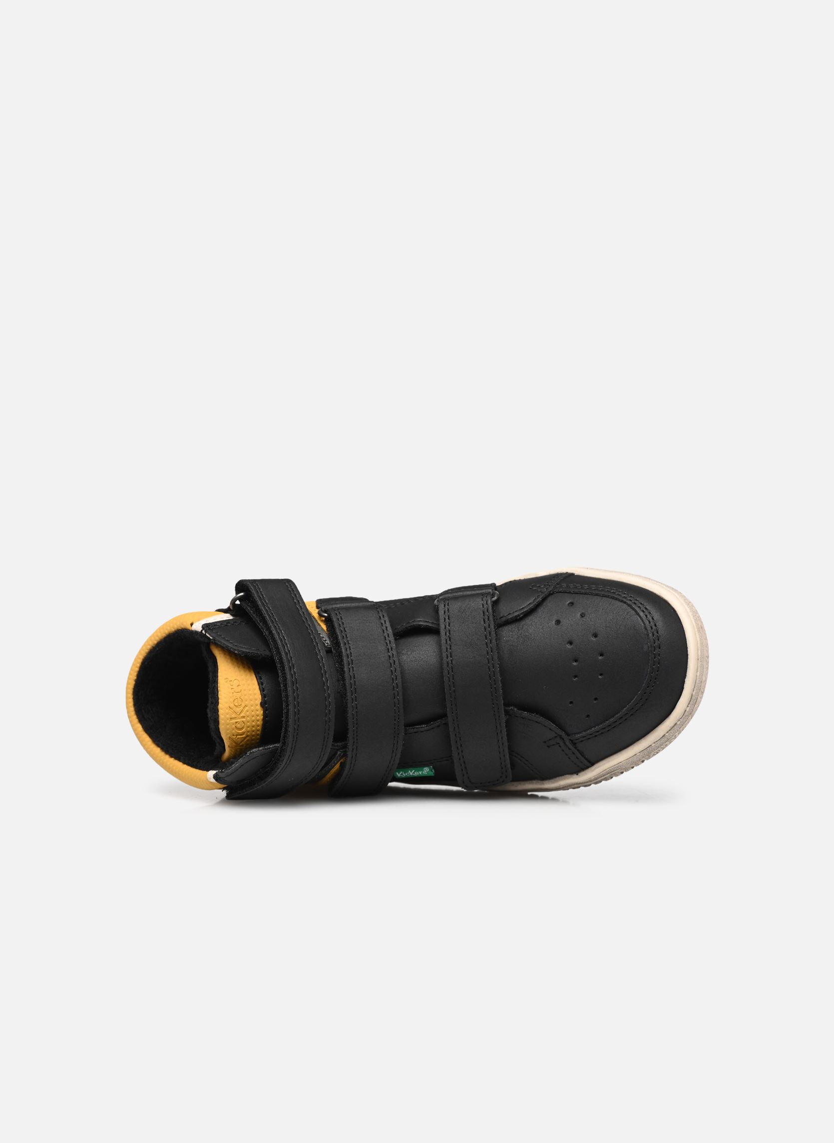 Baskets hautes Lohan garçon gris Kickers Baskets hautes Lohan garçon gris GRIS NOIR JAUNE