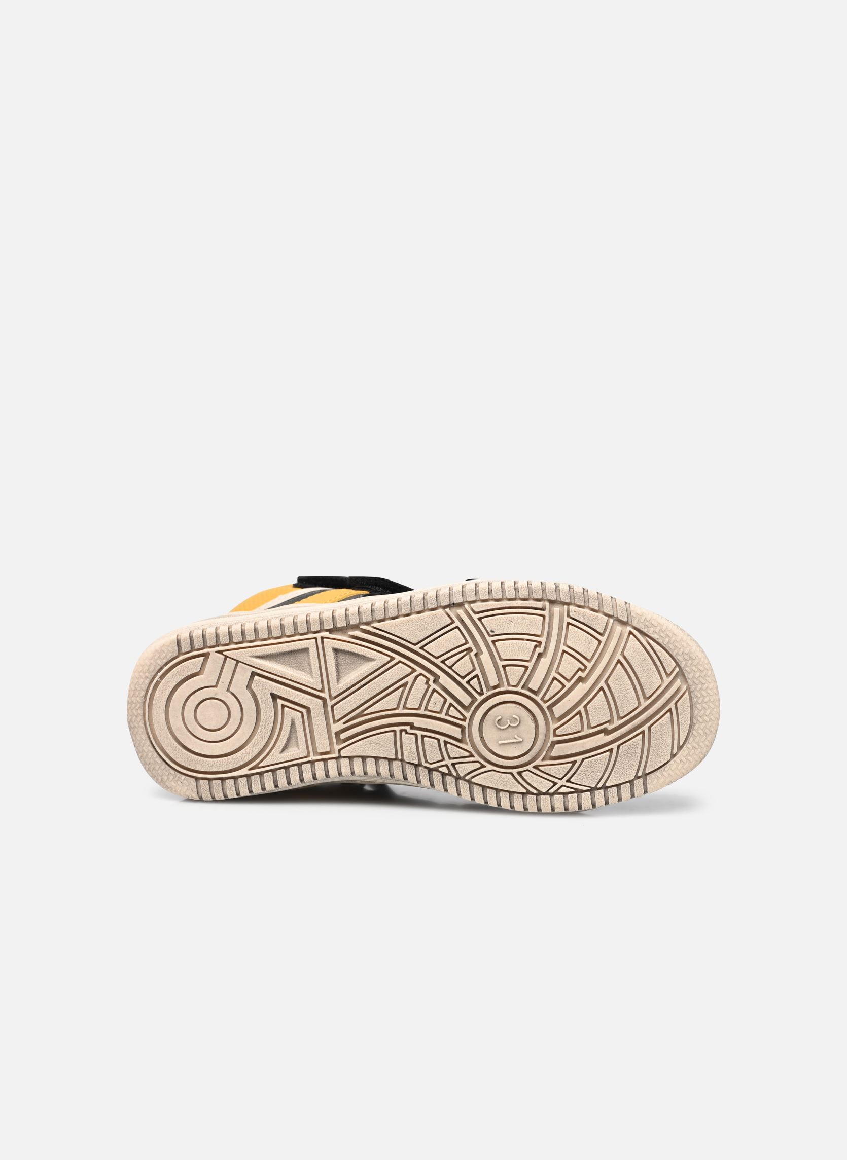 Baskets hautes Lohan garçon gris Kickers Baskets hautes Lohan garçon gris GRIS NOIR JAUNE