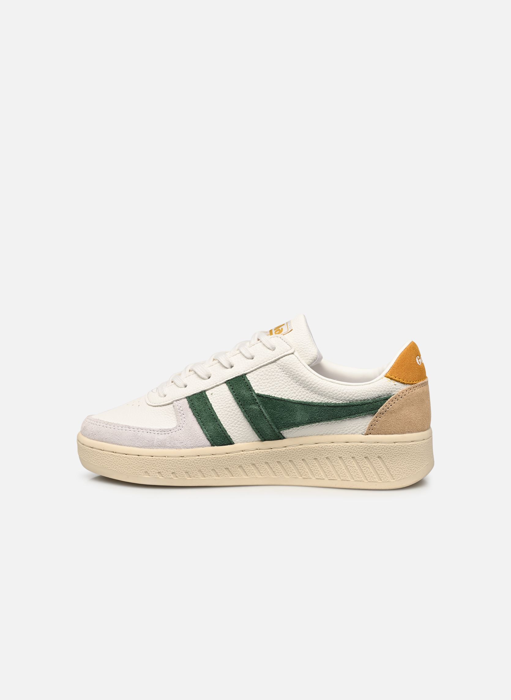 Niedrige Sneaker Grandslam Trident damen weiß Gola Niedrige Sneaker Grandslam Trident damen weiß WHITE/EVERGREEN/SUN