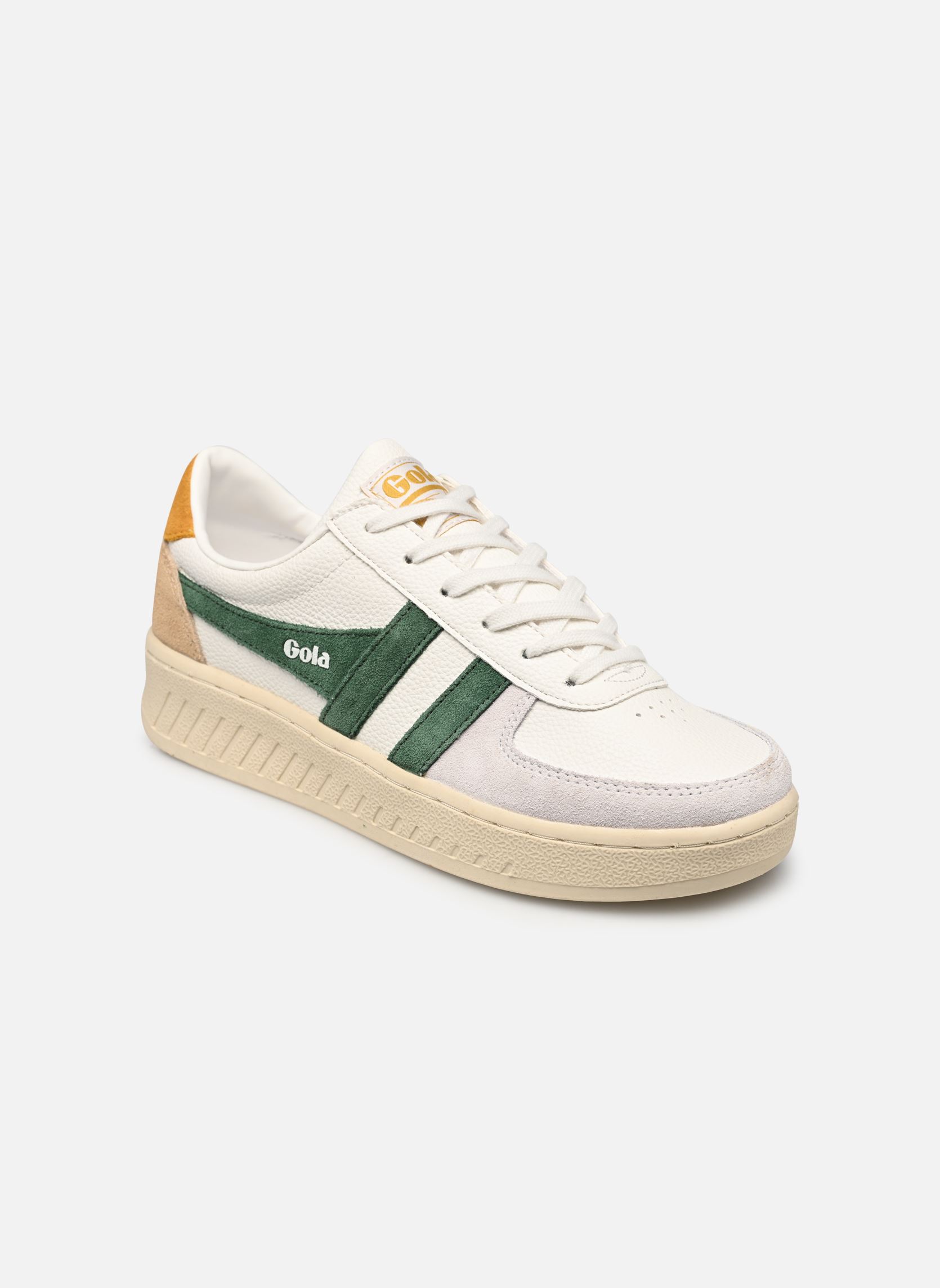 Niedrige Sneaker Grandslam Trident damen weiß Gola Niedrige Sneaker Grandslam Trident damen weiß WHITE/EVERGREEN/SUN