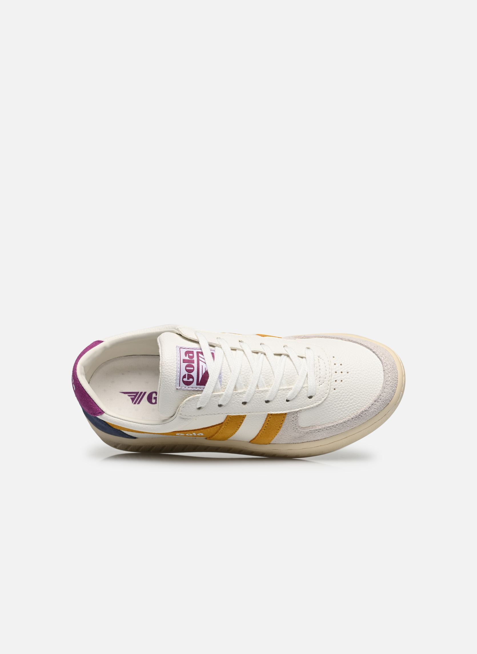 Baskets basses Grandslam Trident femme blanc Gola Baskets basses Grandslam Trident femme blanc White/Sun/Foxglove