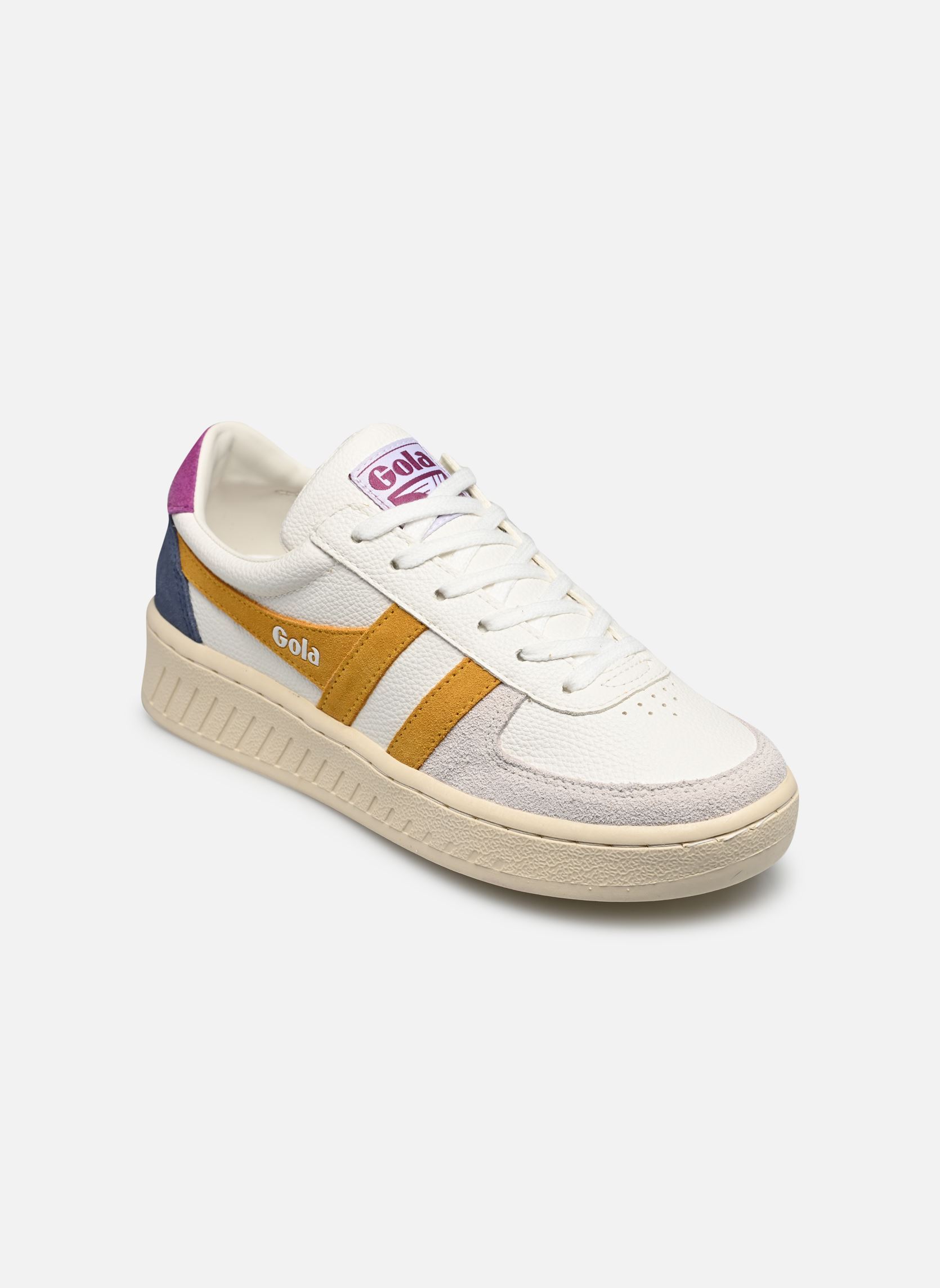 Baskets basses Grandslam Trident femme blanc Gola Baskets basses Grandslam Trident femme blanc White/Sun/Foxglove