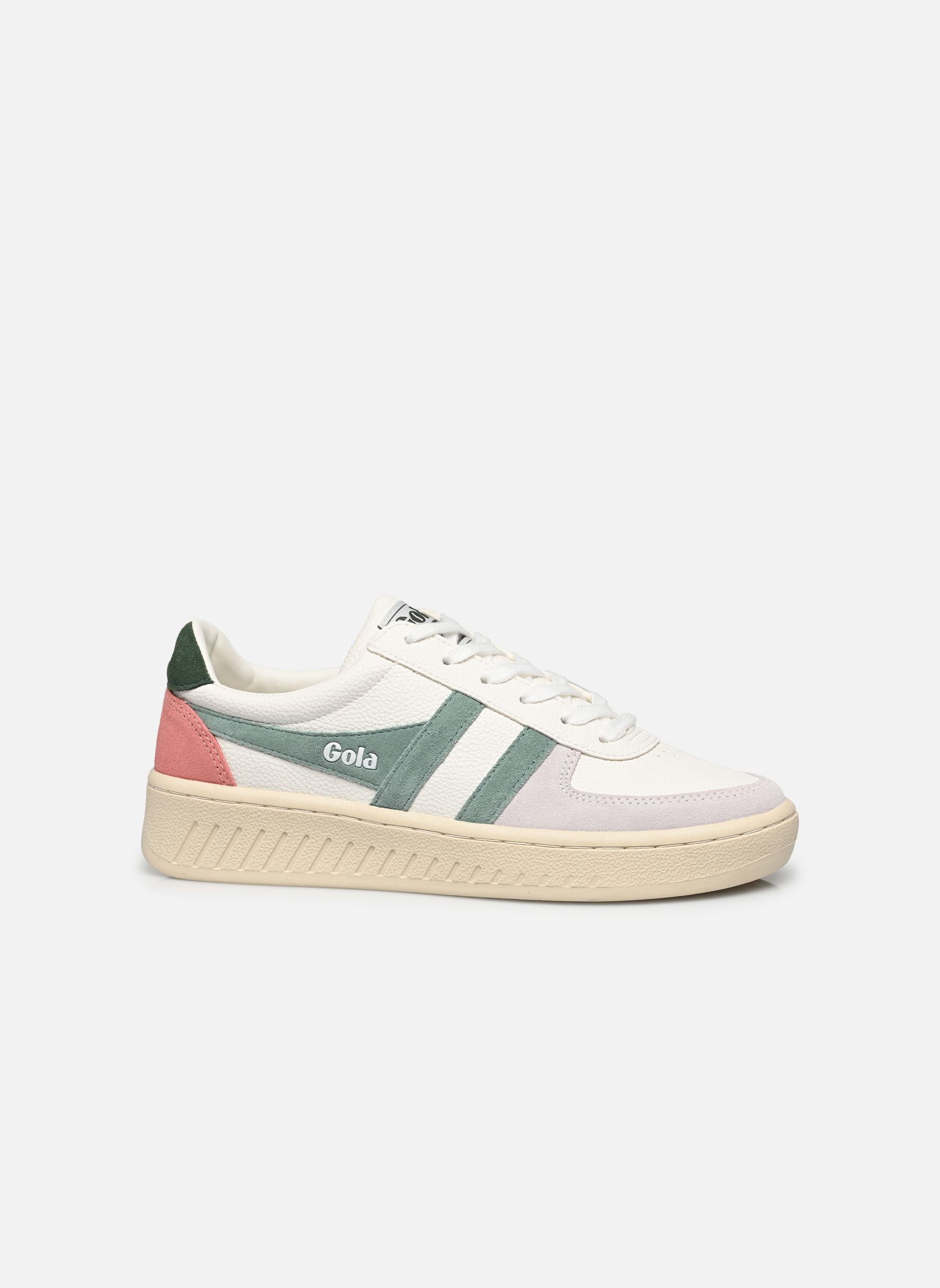 Niedrige Sneaker Grandslam Trident damen mehrfarbig Gola Niedrige Sneaker Grandslam Trident damen mehrfarbig WHITEGREEN MISTEVERGREEN