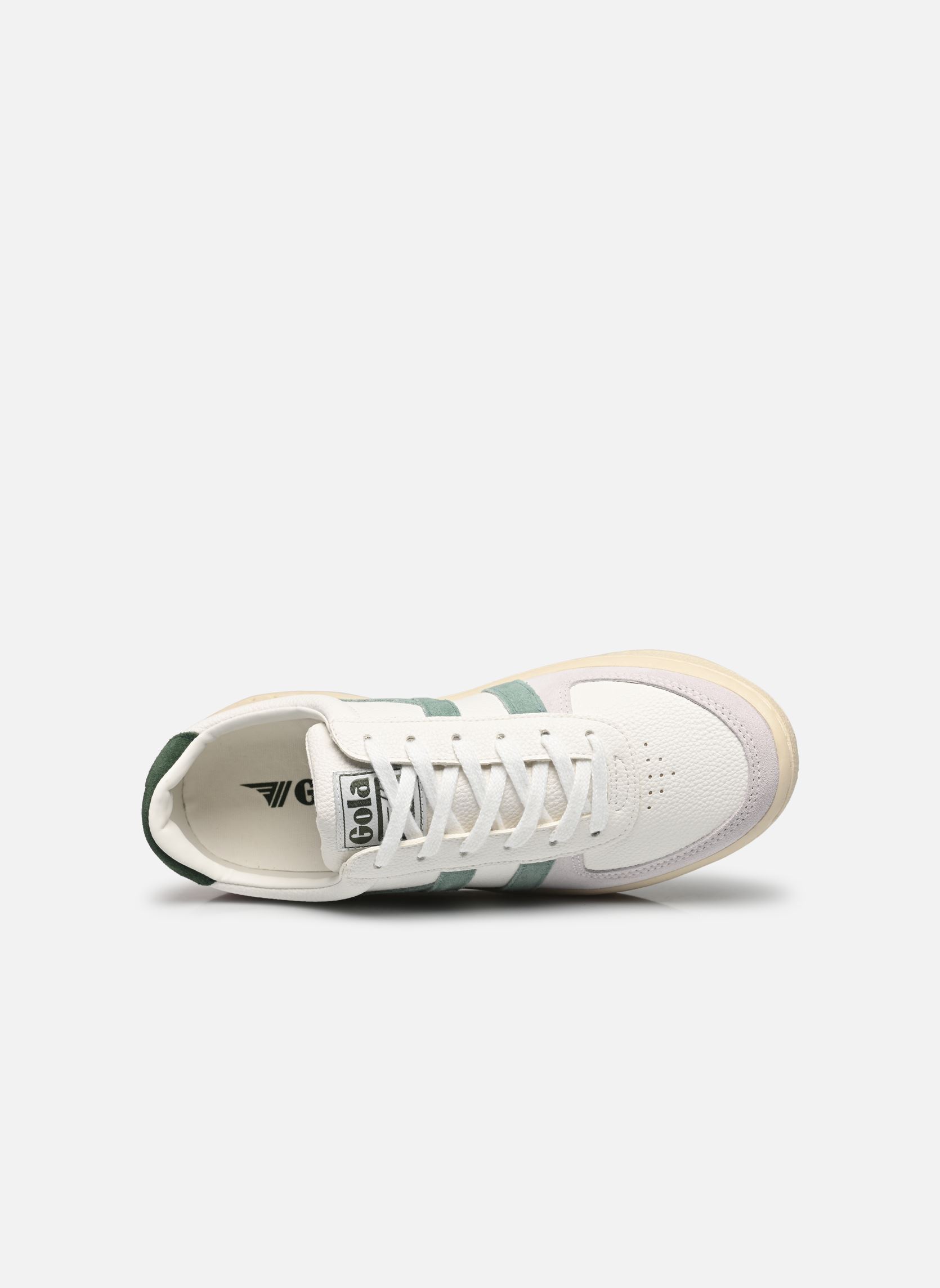 Niedrige Sneaker Grandslam Trident damen mehrfarbig Gola Niedrige Sneaker Grandslam Trident damen mehrfarbig WHITEGREEN MISTEVERGREEN