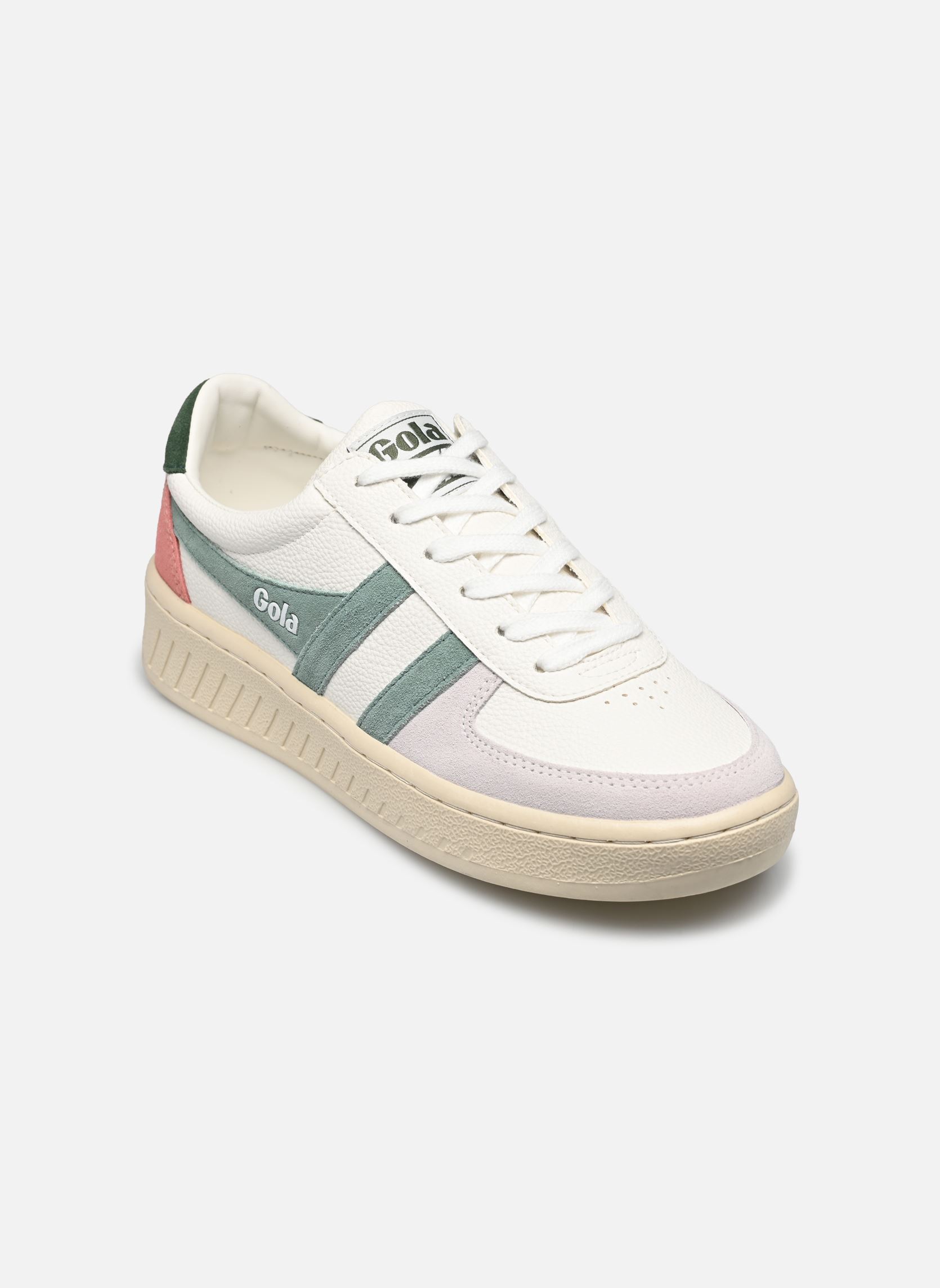 Niedrige Sneaker Grandslam Trident damen mehrfarbig Gola Niedrige Sneaker Grandslam Trident damen mehrfarbig WHITEGREEN MISTEVERGREEN