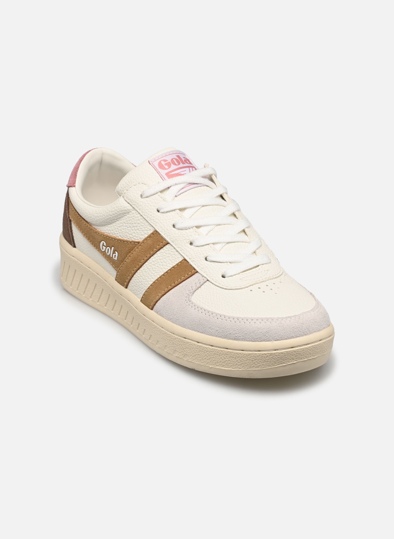 Baskets basses Grandslam Trident femme blanc Gola Baskets basses Grandslam Trident femme blanc White/Brown Sugar/Dusty Rose