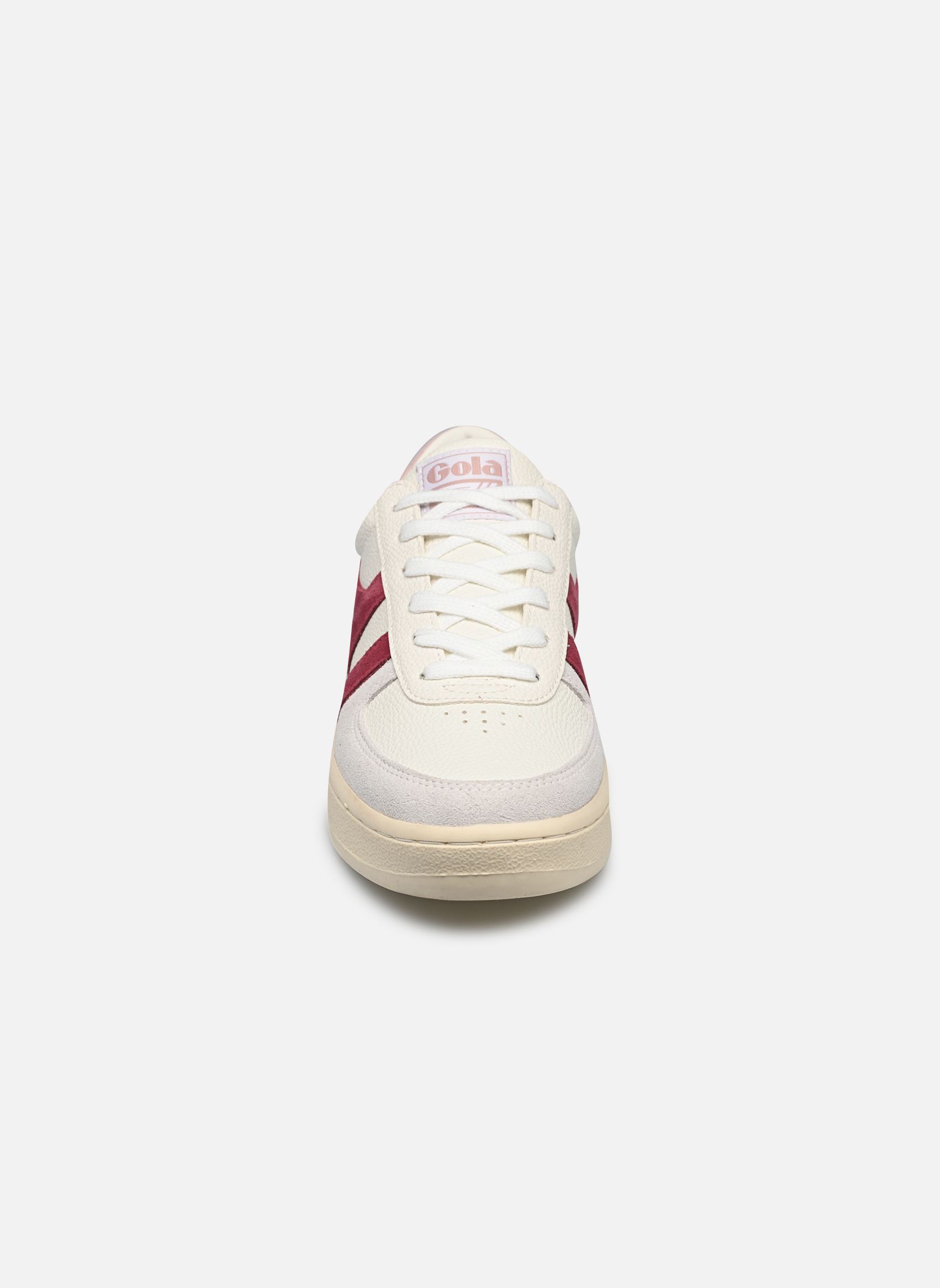 Lage sneakers Grandslam Trident dames wit Gola Lage sneakers Grandslam Trident dames wit White/Cerise/Chalk Pink