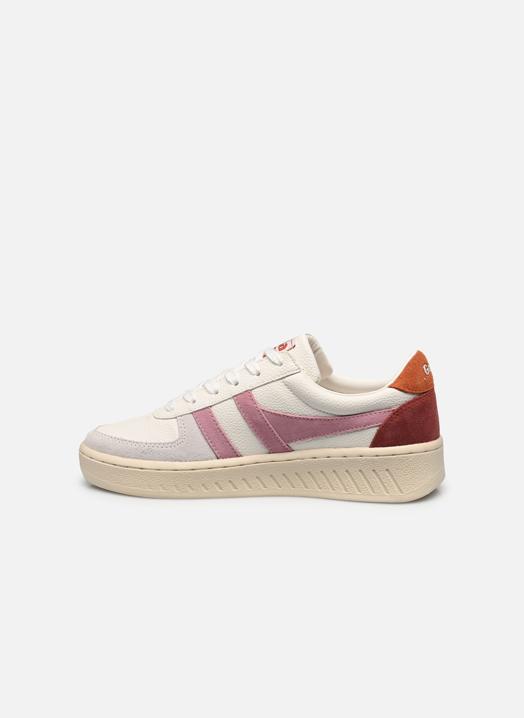 Lage sneakers Grandslam Trident dames wit Gola Lage sneakers Grandslam Trident dames wit WHITE/CANDY/MOODY ORANGE