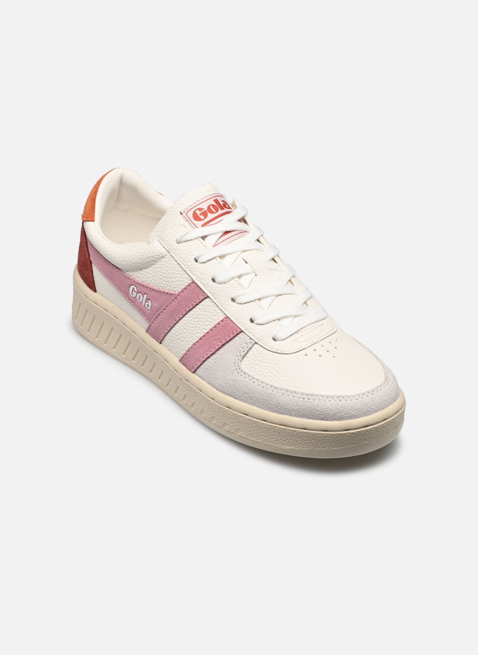 Lage sneakers Grandslam Trident dames wit Gola Lage sneakers Grandslam Trident dames wit WHITE/CANDY/MOODY ORANGE