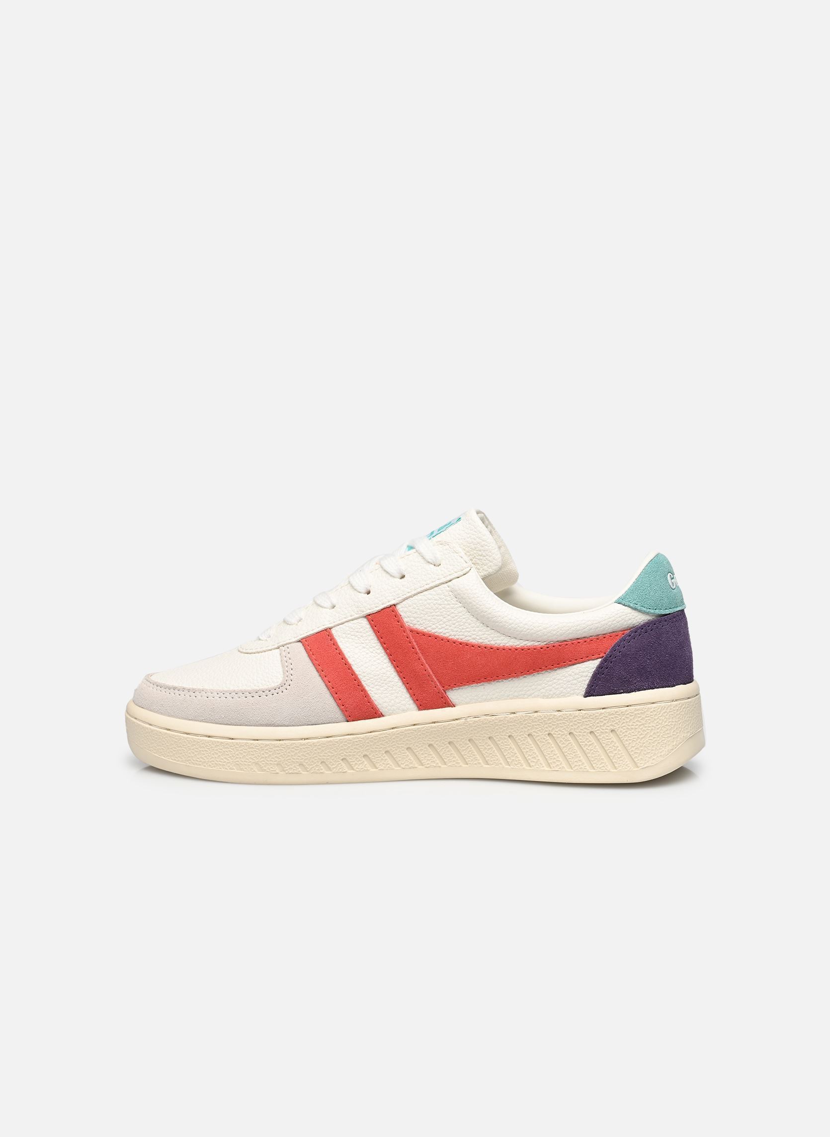 Baskets basses Grandslam Trident femme blanc Gola Baskets basses Grandslam Trident femme blanc White/Coral/Sea Mist