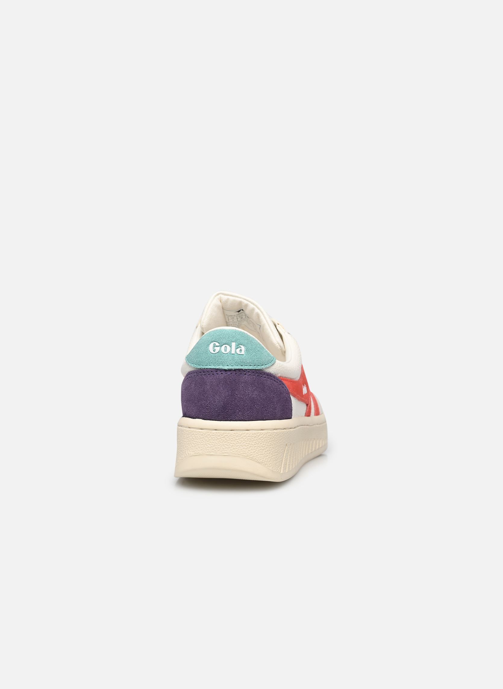 Baskets basses Grandslam Trident femme blanc Gola Baskets basses Grandslam Trident femme blanc White/Coral/Sea Mist