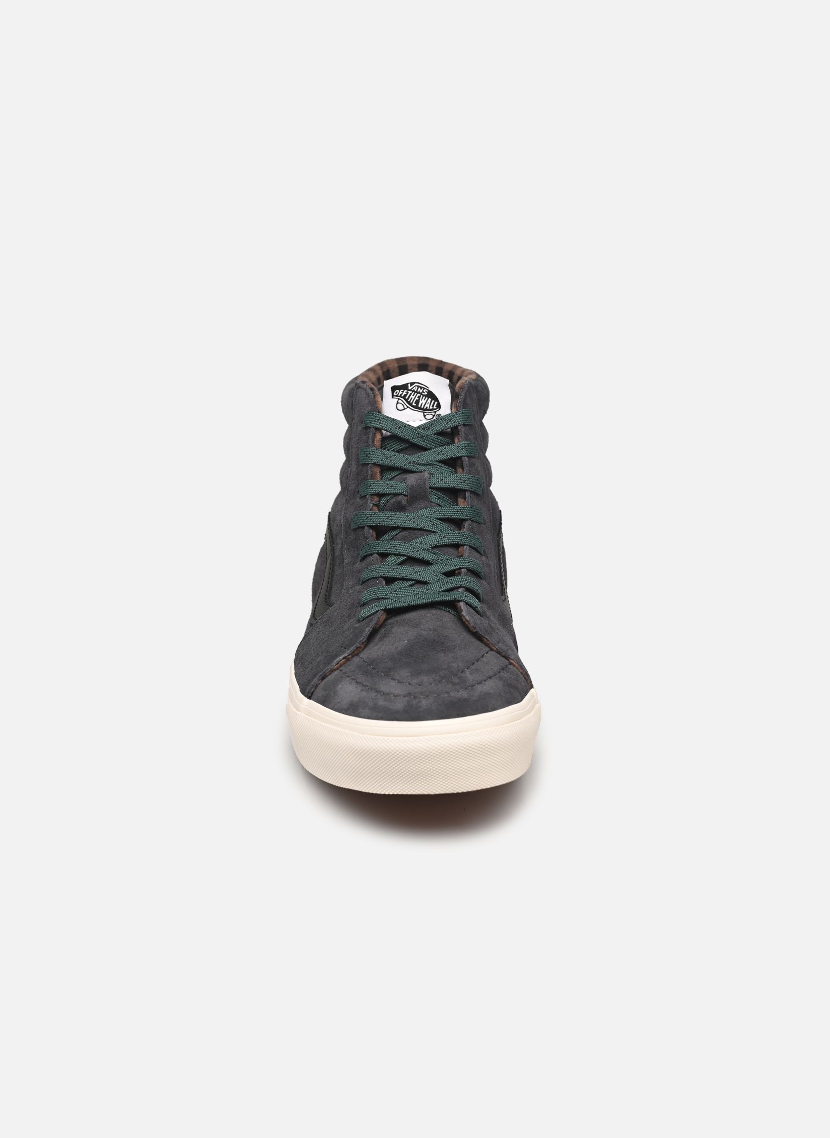 Niedrige Sneaker SK8-Hi M herren grau Vans Niedrige Sneaker SK8-Hi M herren grau PIG SUEDE PLAID GRAY/BLACK