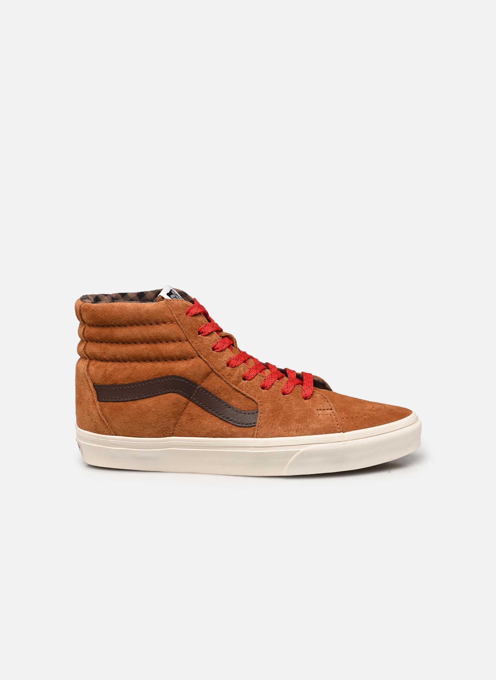 Niedrige Sneaker SK8-Hi M herren braun Vans Niedrige Sneaker SK8-Hi M herren braun PIG SUEDE PLAID GLAZED GINGER