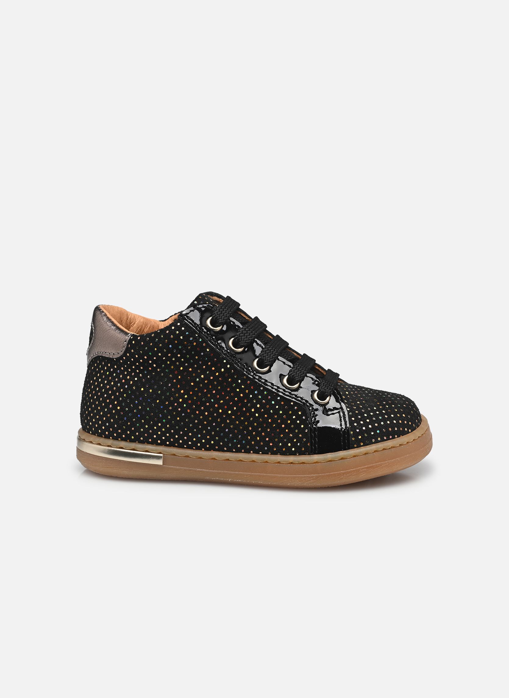 Baskets basses Aliss fille noir Babybotte Baskets basses Aliss fille noir PUNTINI NERO/OCRA AMBRA