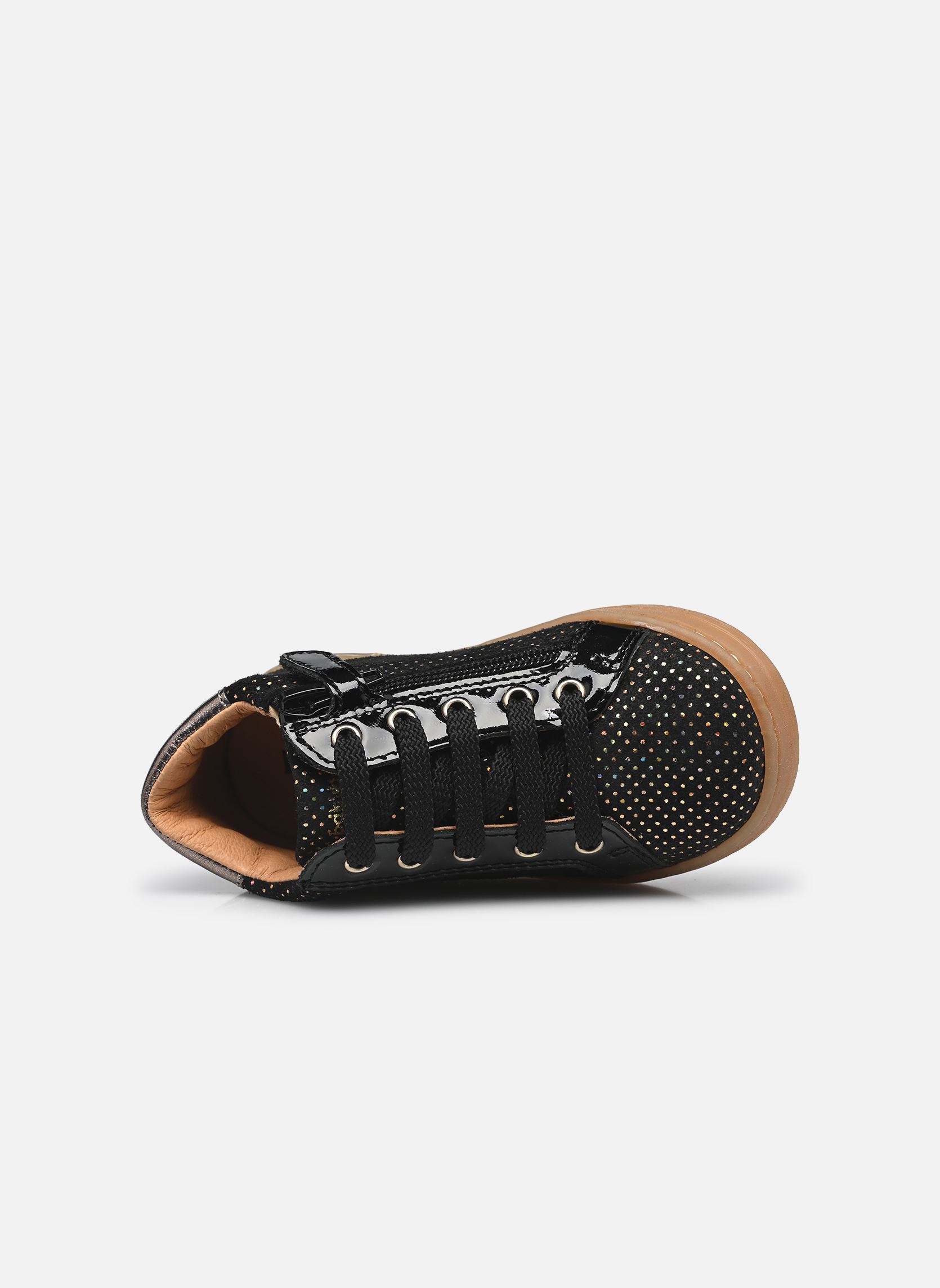Baskets basses Aliss fille noir Babybotte Baskets basses Aliss fille noir PUNTINI NERO/OCRA AMBRA