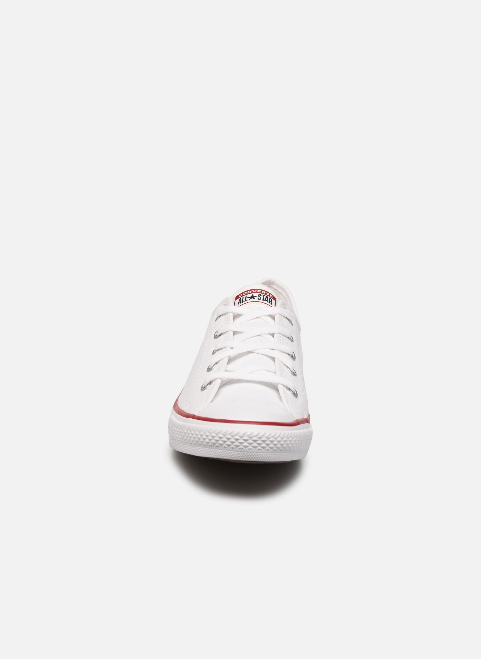 Print sneakers Chuck Taylor All Star Dainty Canvas Ox dames wit Converse Print sneakers Chuck Taylor All Star Dainty Canvas Ox dames wit WHITEREDBLUE
