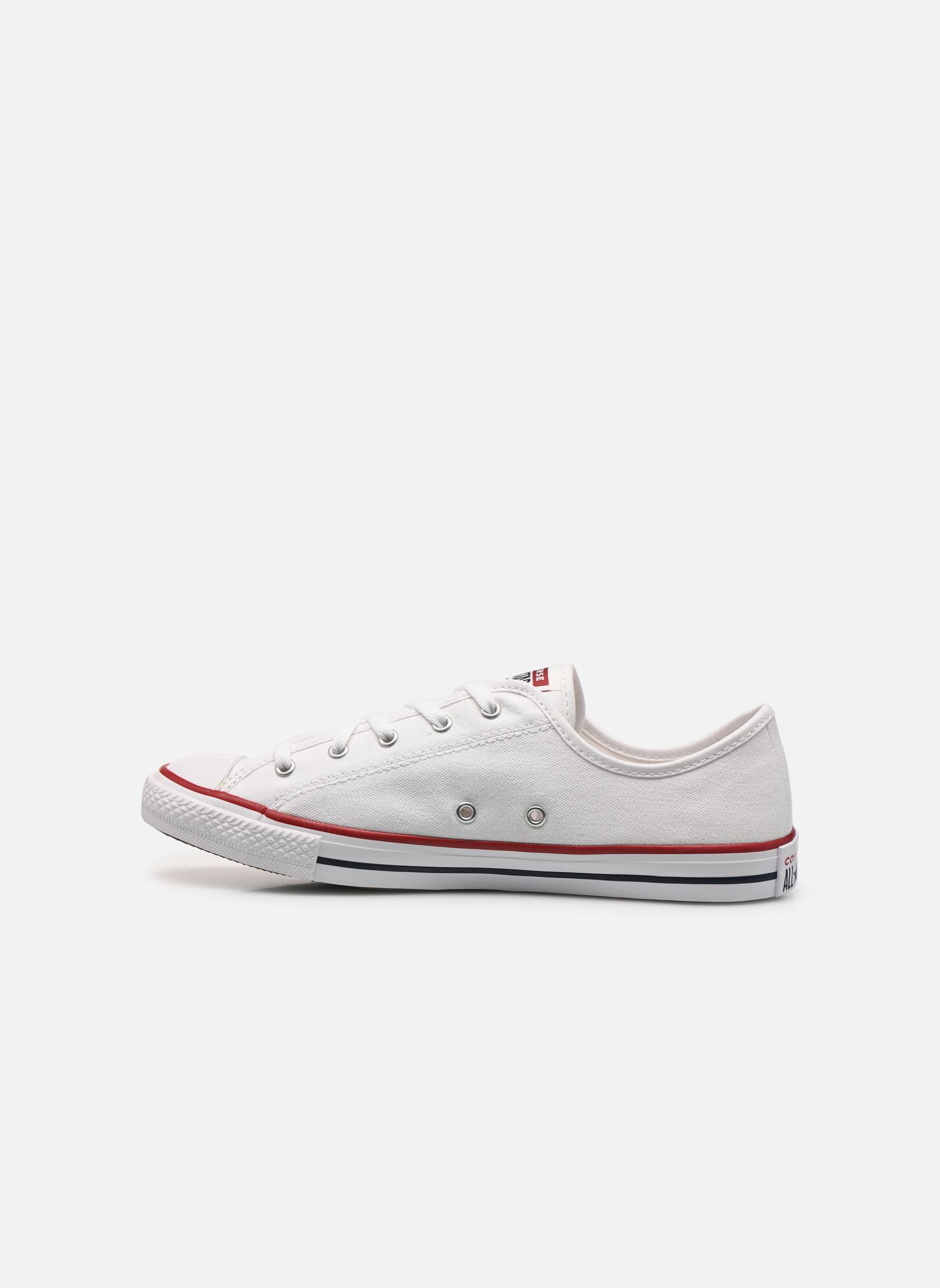 Print sneakers Chuck Taylor All Star Dainty Canvas Ox dames wit Converse Print sneakers Chuck Taylor All Star Dainty Canvas Ox dames wit WHITEREDBLUE