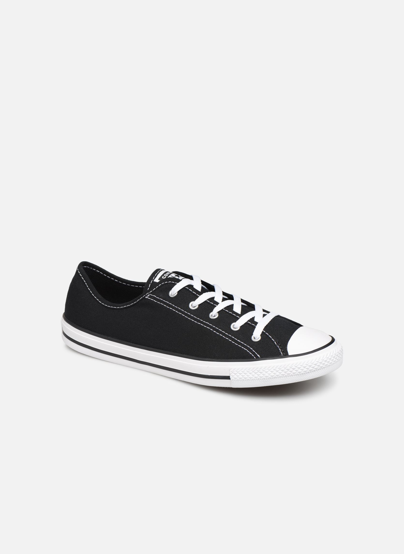 Print sneakers Chuck Taylor All Star Dainty Canvas Ox dames zwart Converse Print sneakers Chuck Taylor All Star Dainty Canvas Ox dames zwart BLACK/WHITE/BLACK