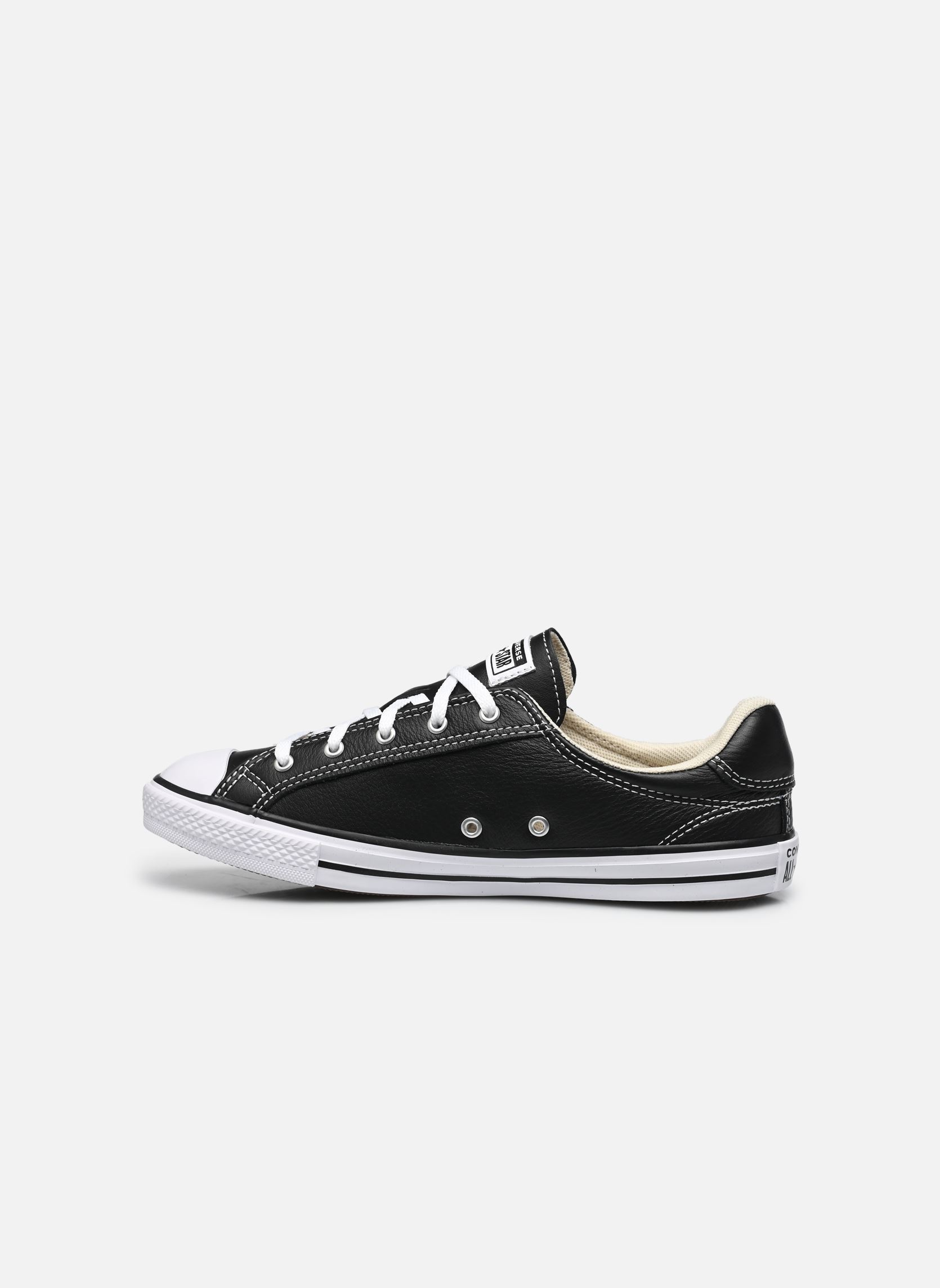 Niedrige Sneaker Chuck Taylor All Star Dainty Leather Ox damen schwarz Converse Niedrige Sneaker Chuck Taylor All Star Dainty Leather Ox damen schwarz BLACK/WHITE/BLACK