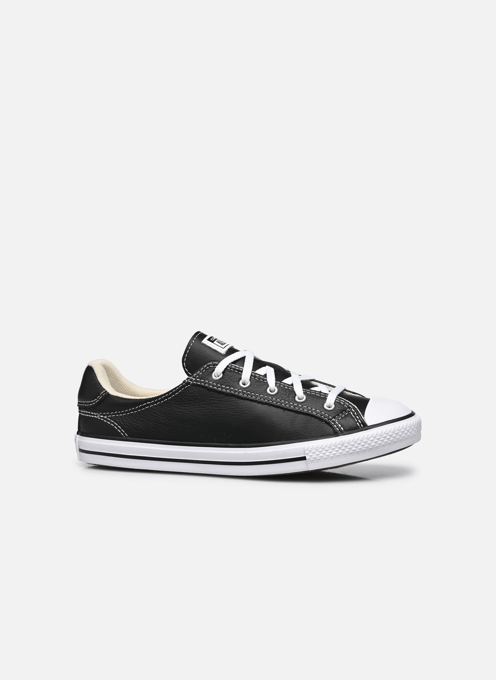 Niedrige Sneaker Chuck Taylor All Star Dainty Leather Ox damen schwarz Converse Niedrige Sneaker Chuck Taylor All Star Dainty Leather Ox damen schwarz BLACK/WHITE/BLACK