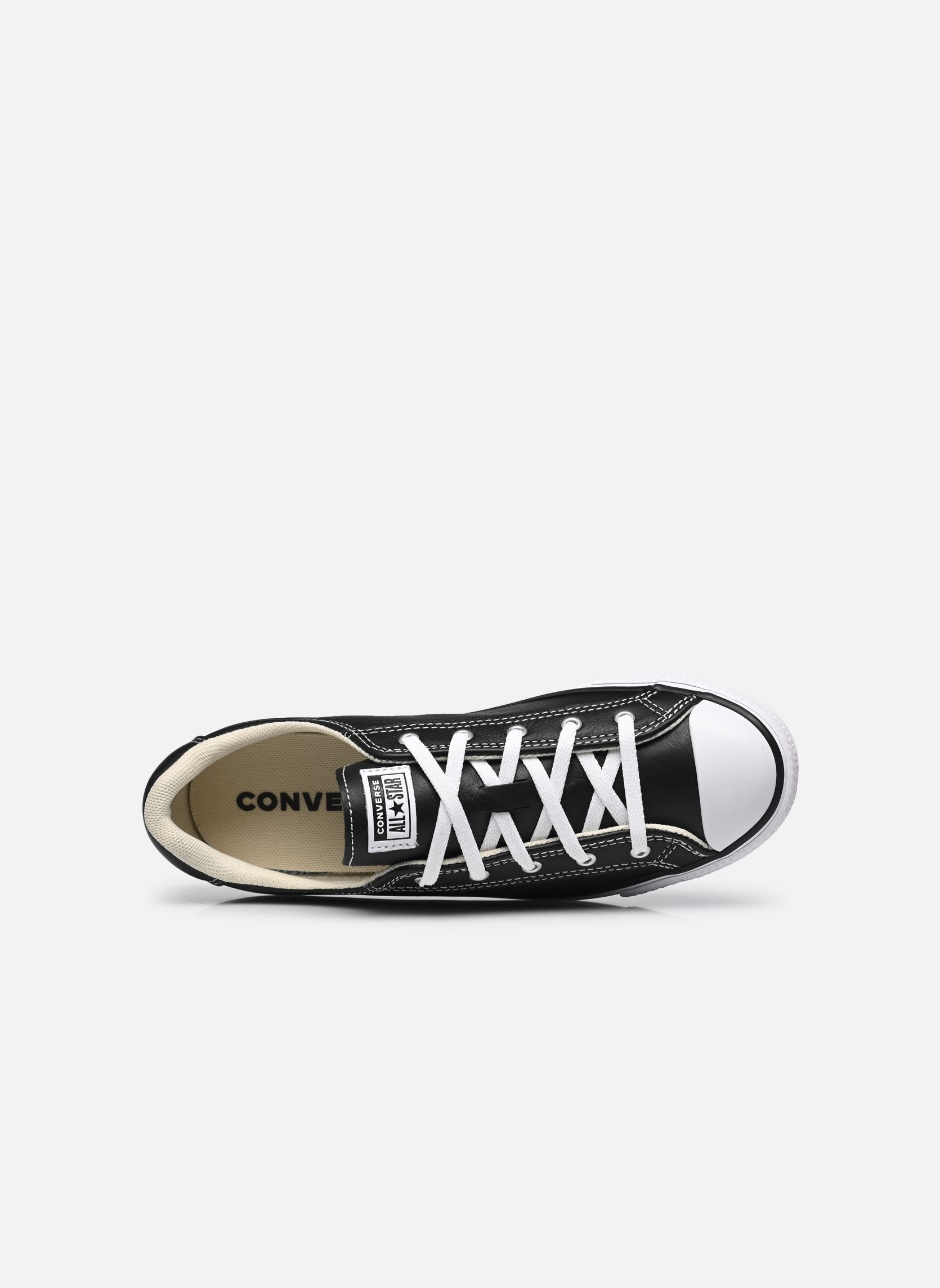 Niedrige Sneaker Chuck Taylor All Star Dainty Leather Ox damen schwarz Converse Niedrige Sneaker Chuck Taylor All Star Dainty Leather Ox damen schwarz BLACK/WHITE/BLACK