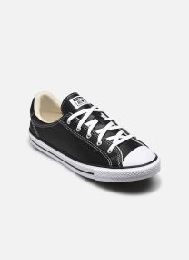 Niedrige Sneaker Chuck Taylor All Star Dainty Leather Ox damen schwarz
