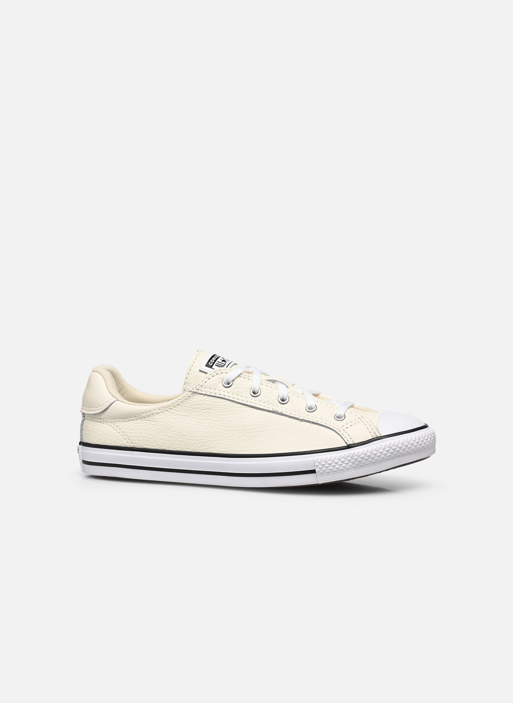 Baskets basses Chuck Taylor All Star Dainty Leather Ox femme blanc Converse Baskets basses Chuck Taylor All Star Dainty Leather Ox femme blanc EGRET/BLACK/WHITE