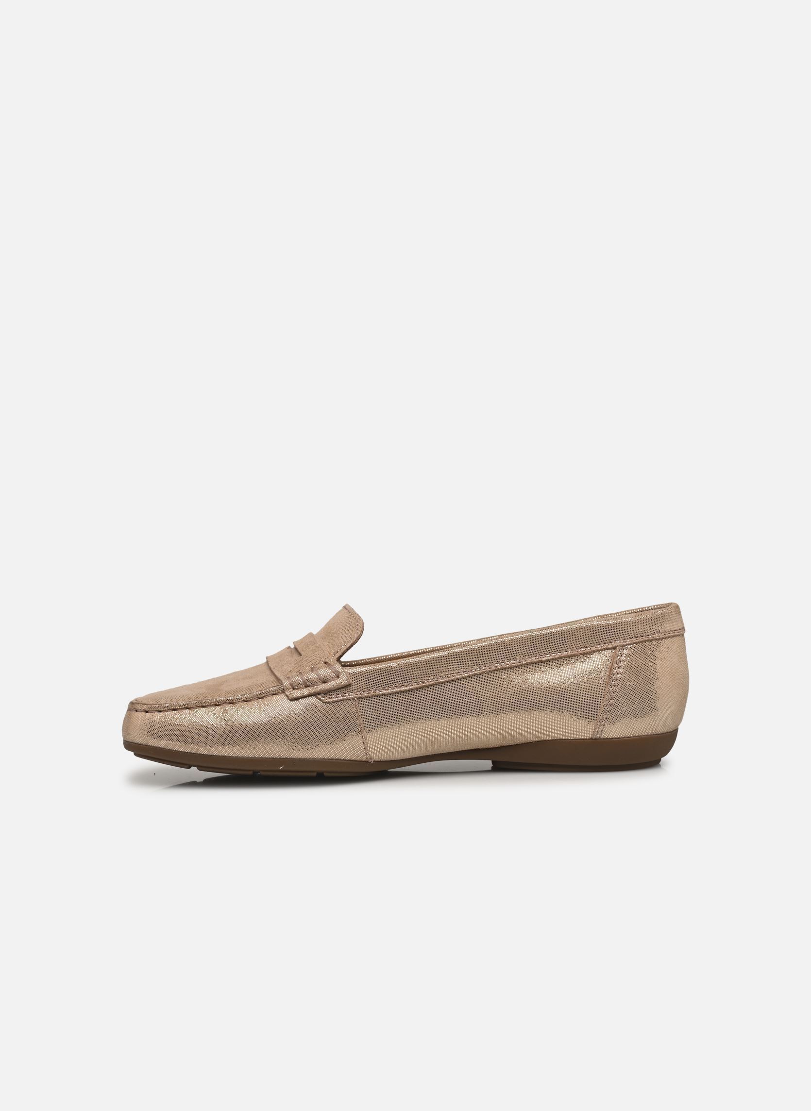 Mocassins D ANNYTAH MOC dames goud en brons Geox Mocassins D ANNYTAH MOC dames goud en brons OR PÂLE