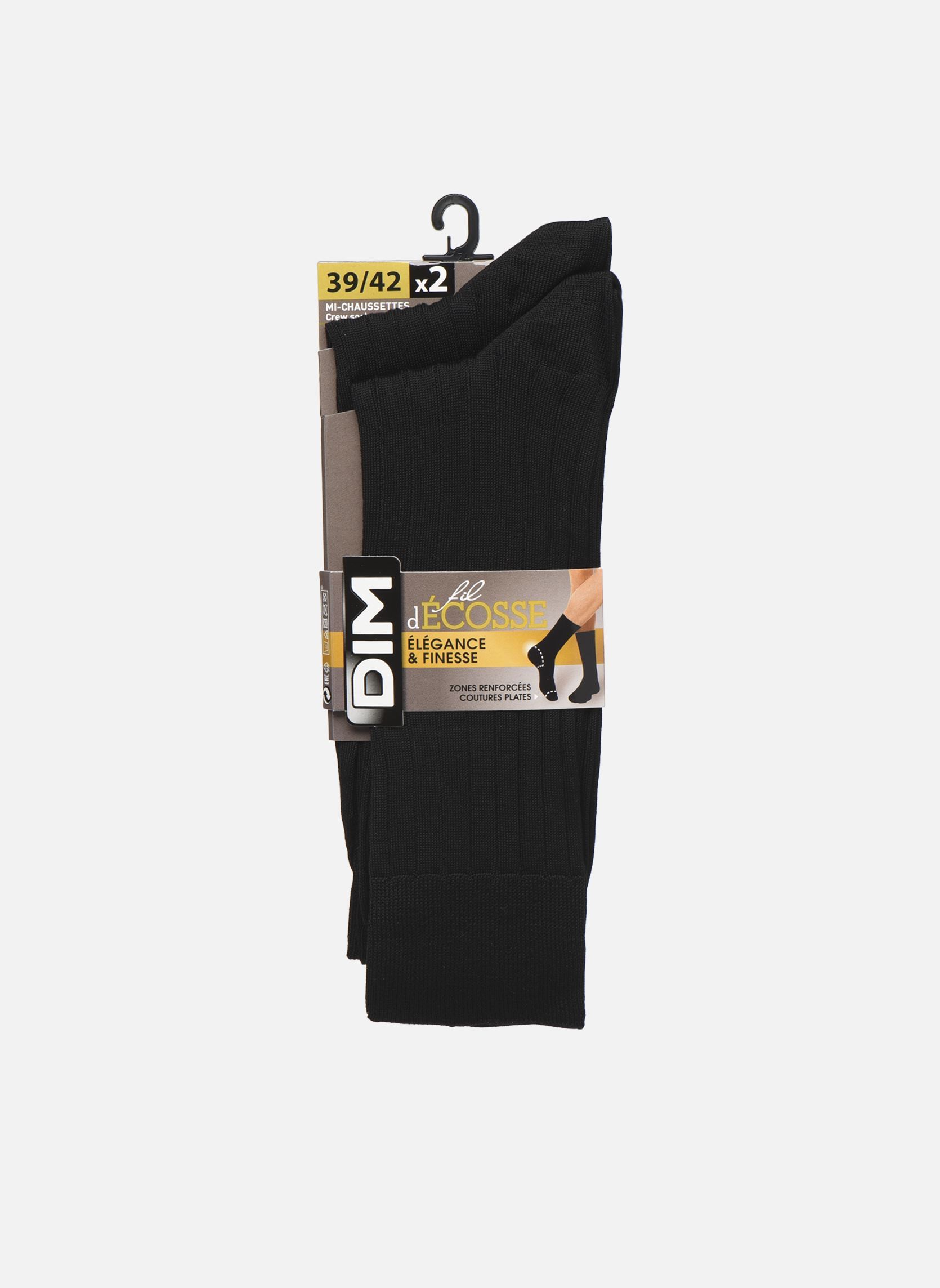 Chaussettes et collants Dim Fil D'Ecosse Mi Chaussettes Homme X2 pour Accessoires