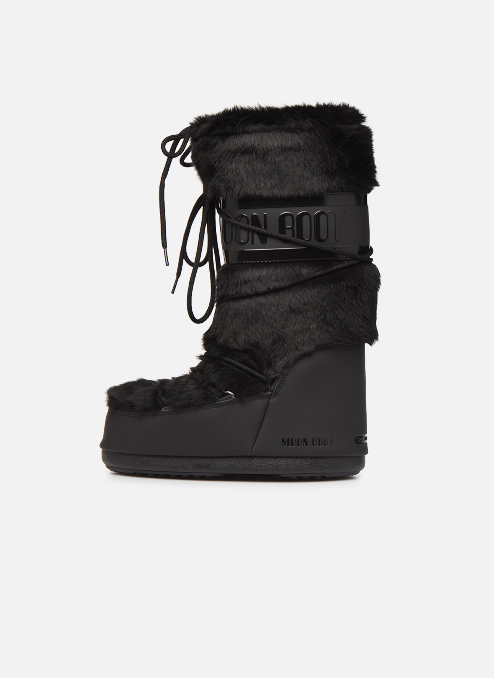 Snowboots MB ICON FAUX FUR dames zwart Moon Boot Snowboots MB ICON FAUX FUR dames zwart BLACK