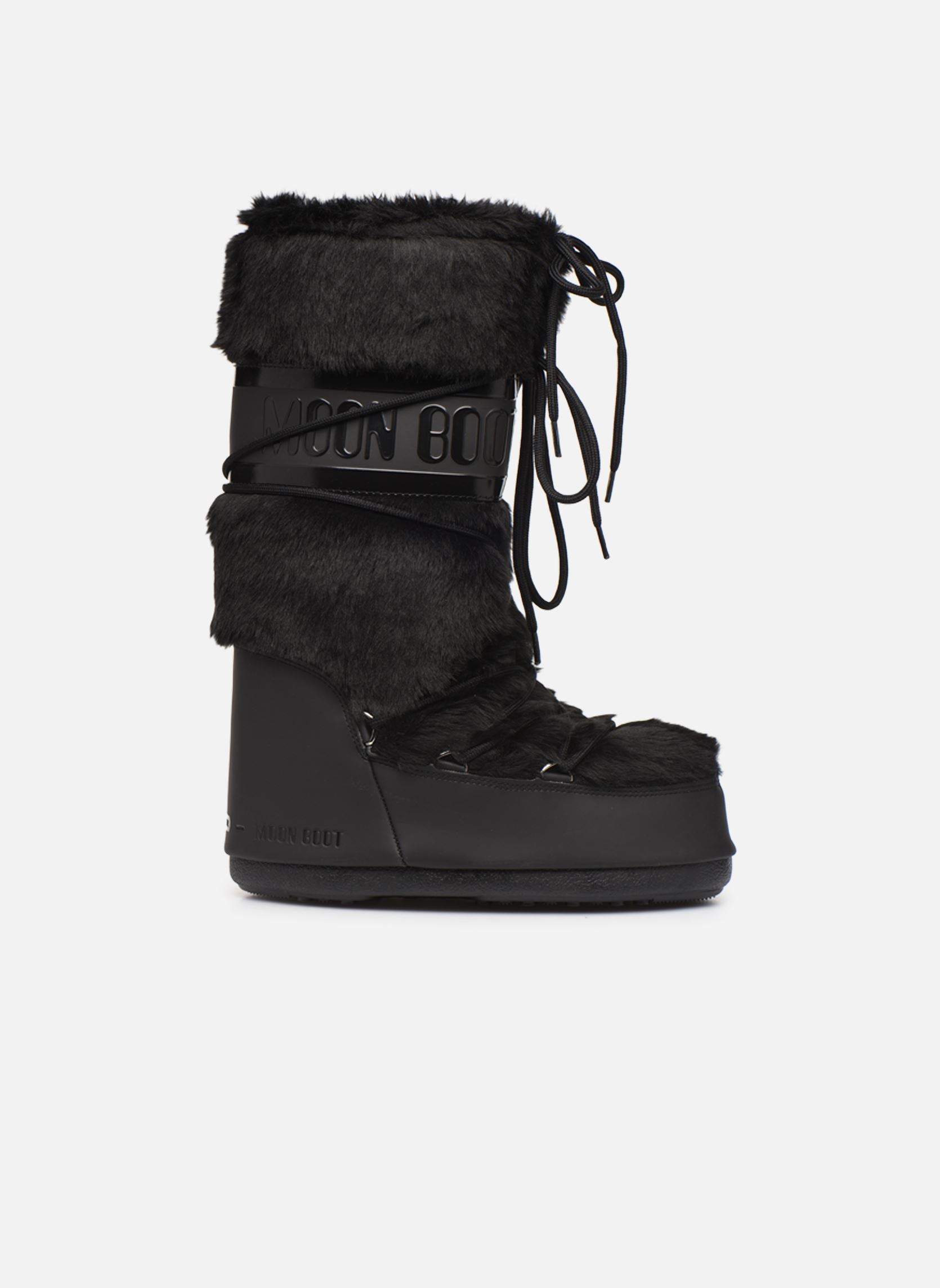Snowboots MB ICON FAUX FUR dames zwart Moon Boot Snowboots MB ICON FAUX FUR dames zwart BLACK