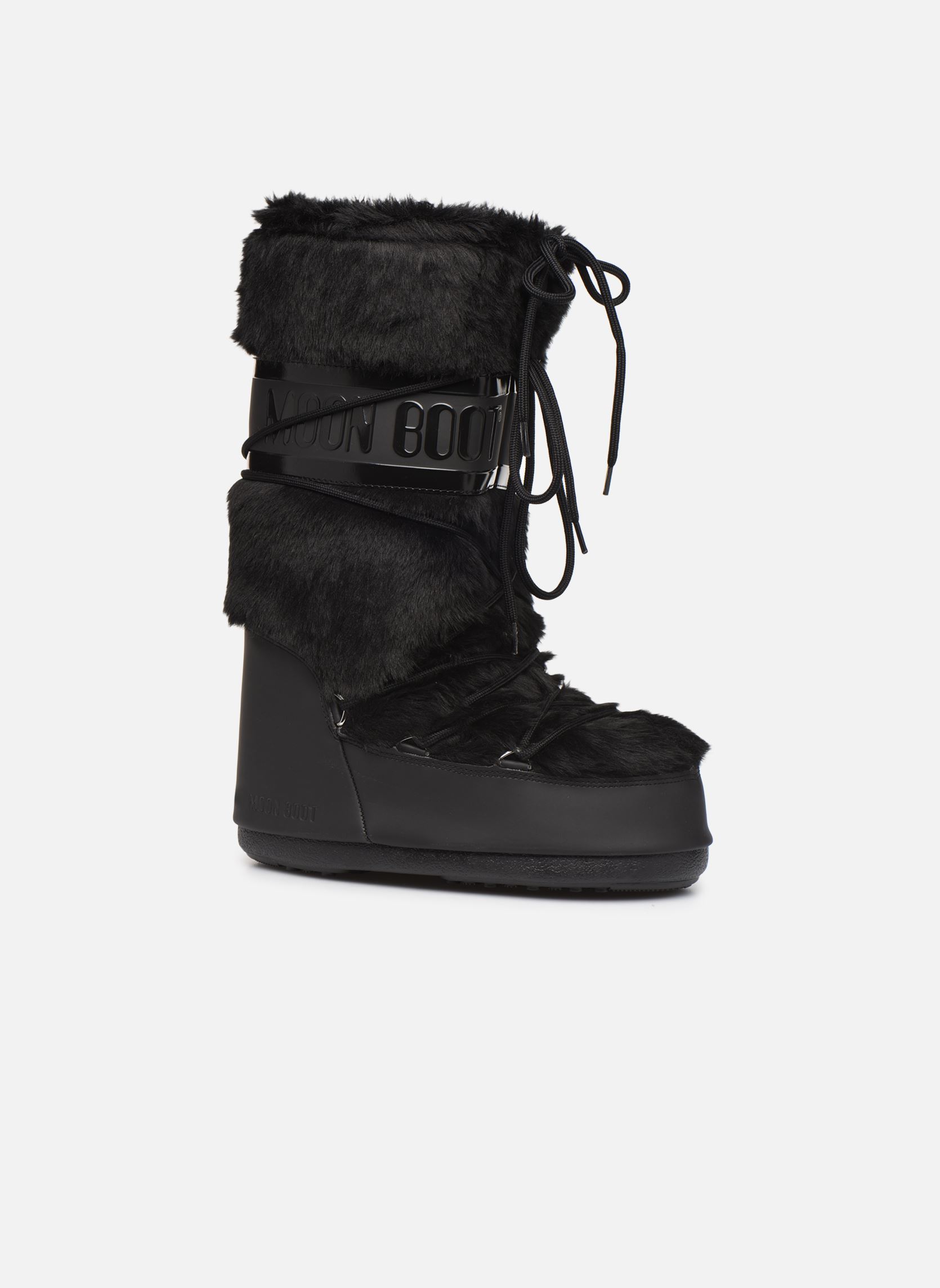 Snowboots MB ICON FAUX FUR dames zwart Moon Boot Snowboots MB ICON FAUX FUR dames zwart BLACK