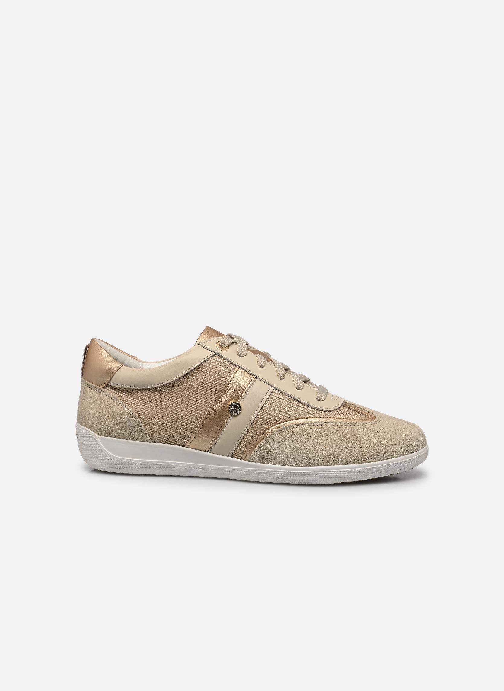 Zapatillas bajas D MYRIA mujer oro y bronce Geox Zapatillas bajas D MYRIA mujer oro y bronce OR PÂLE/TAUPE PÂLE