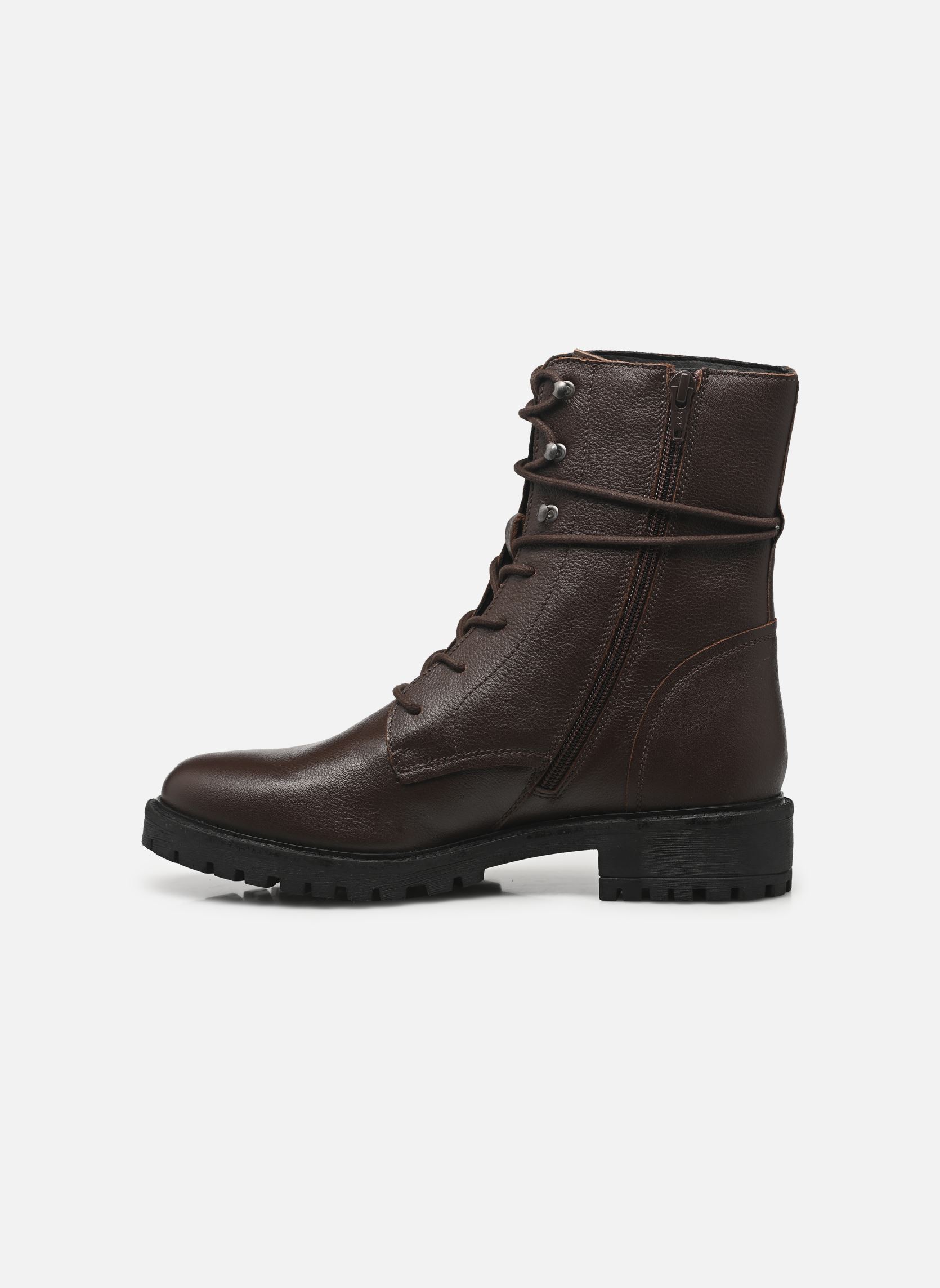 Bottines à lacets D HOARA 2 femme marron Geox Bottines à lacets D HOARA 2 femme marron BRUN FONCÉ