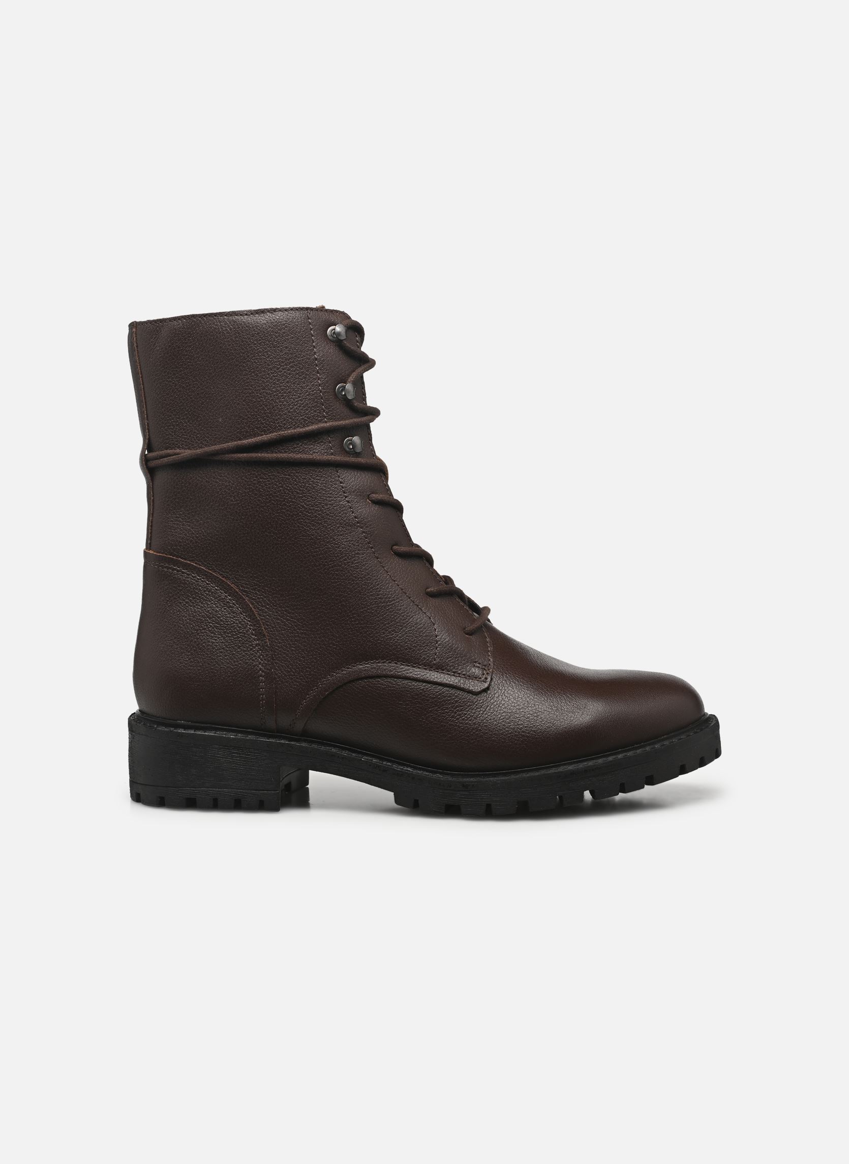 Bottines à lacets D HOARA 2 femme marron Geox Bottines à lacets D HOARA 2 femme marron BRUN FONCÉ